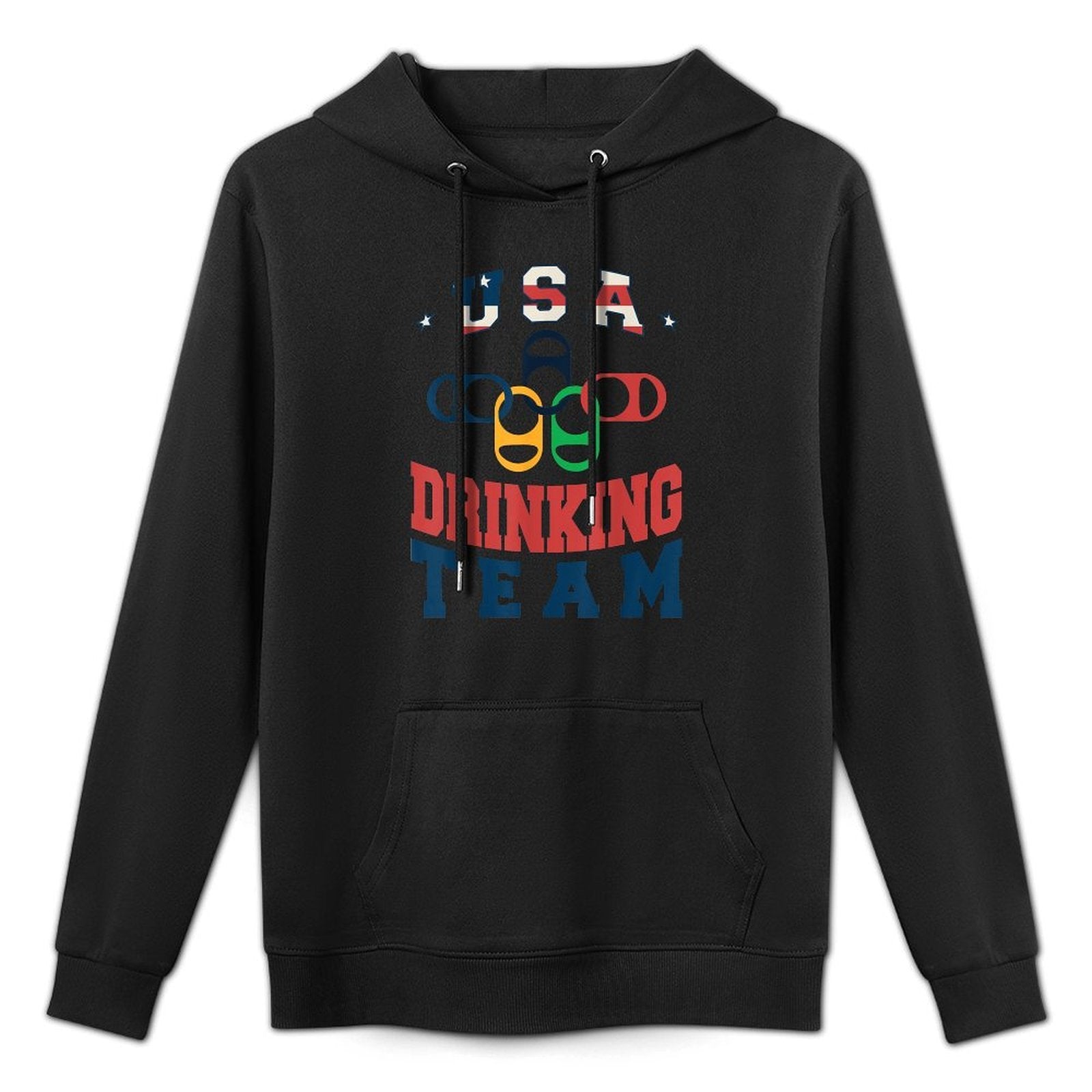 Merica Funny USA Drinking Team Patriotic USA America Adjustable Hood Hoodie
