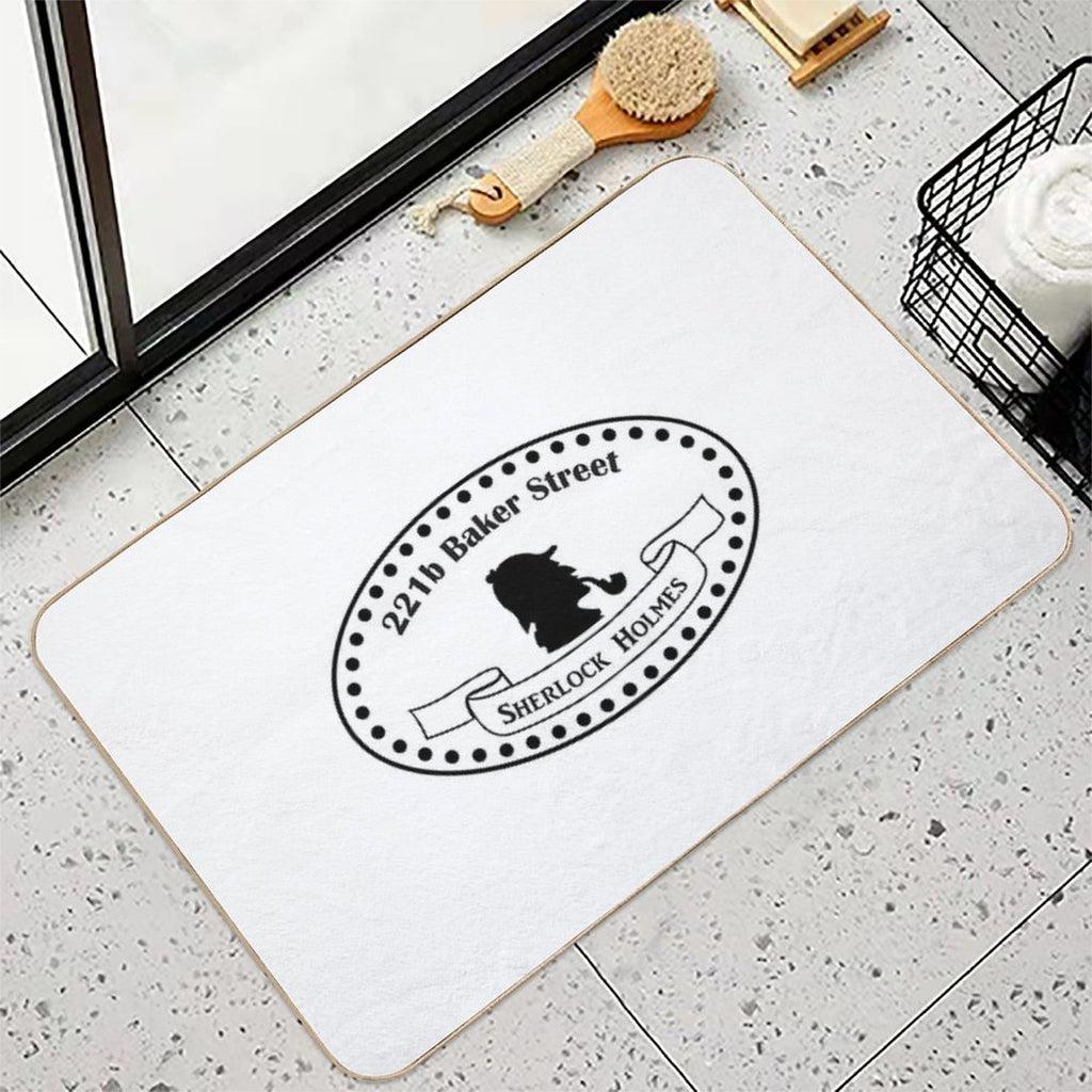 221b Baker Street Sherlock Holmes. BBC TV Show. Sherlock Design  Slip-Resistant Bath Mat