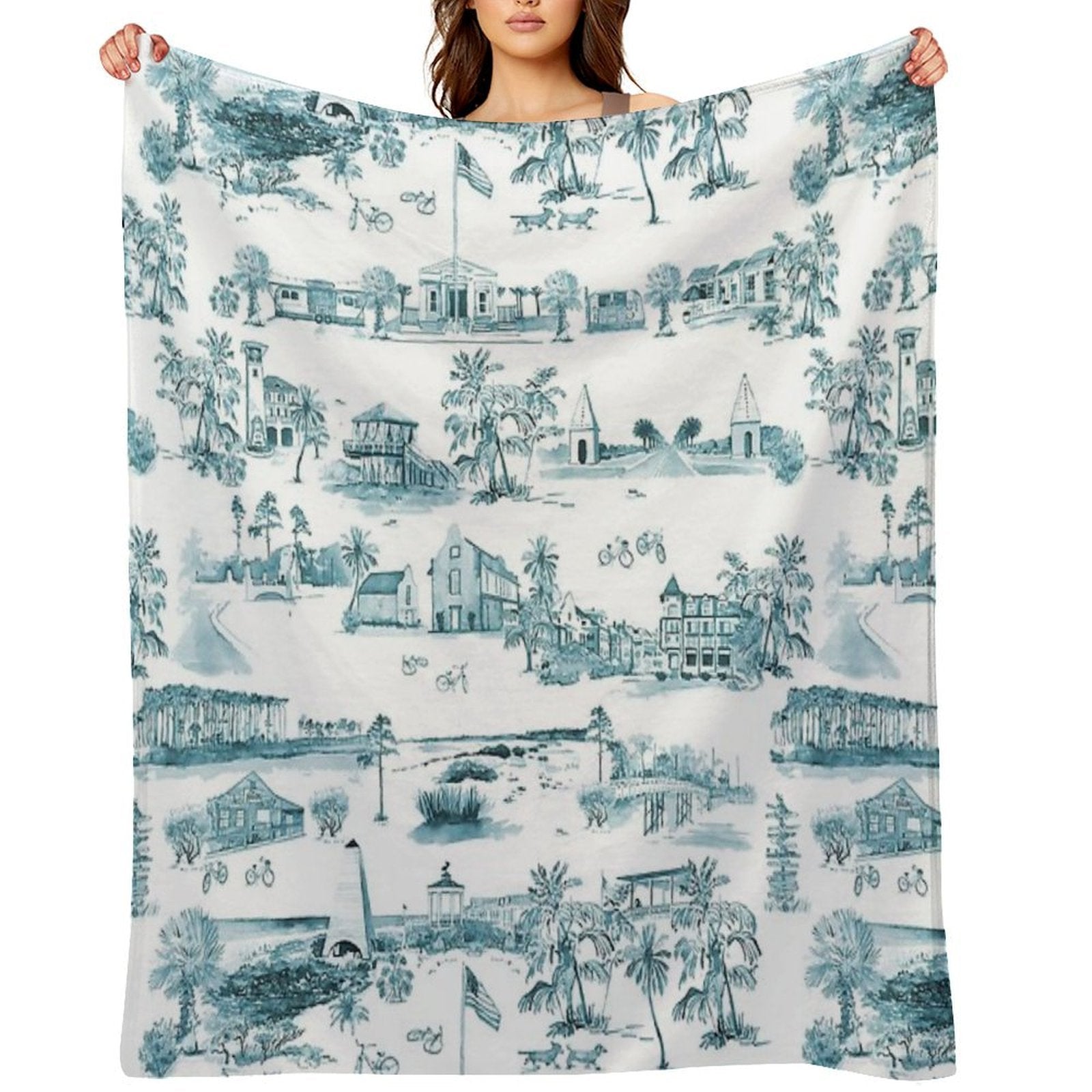 Toile 30A Lightweight Throw Blanket
