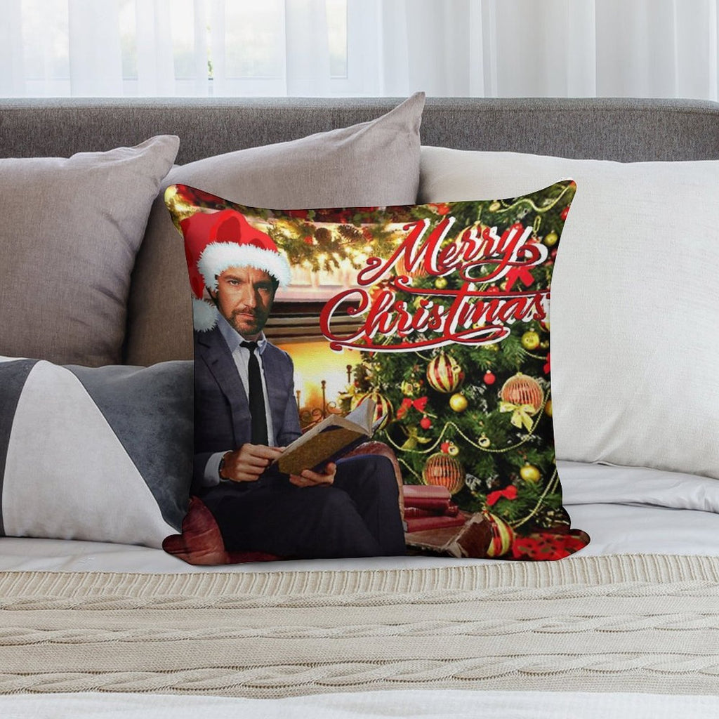 Die Hard Hans Gruber Merry Christmas Soft Bedroom Essential Throw Pillow