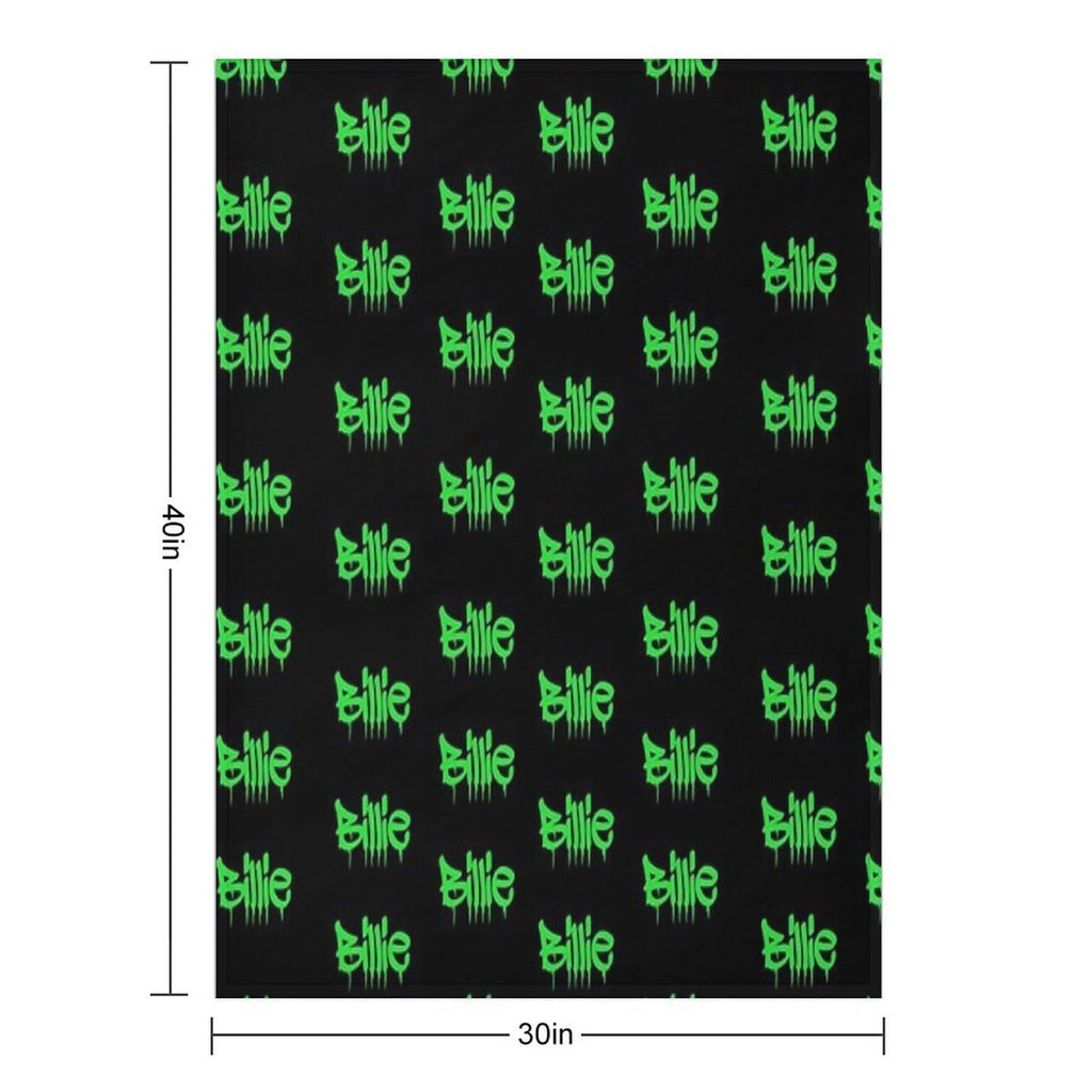 Billie Black&green Throw Blankets Easy Care Throw Blanket