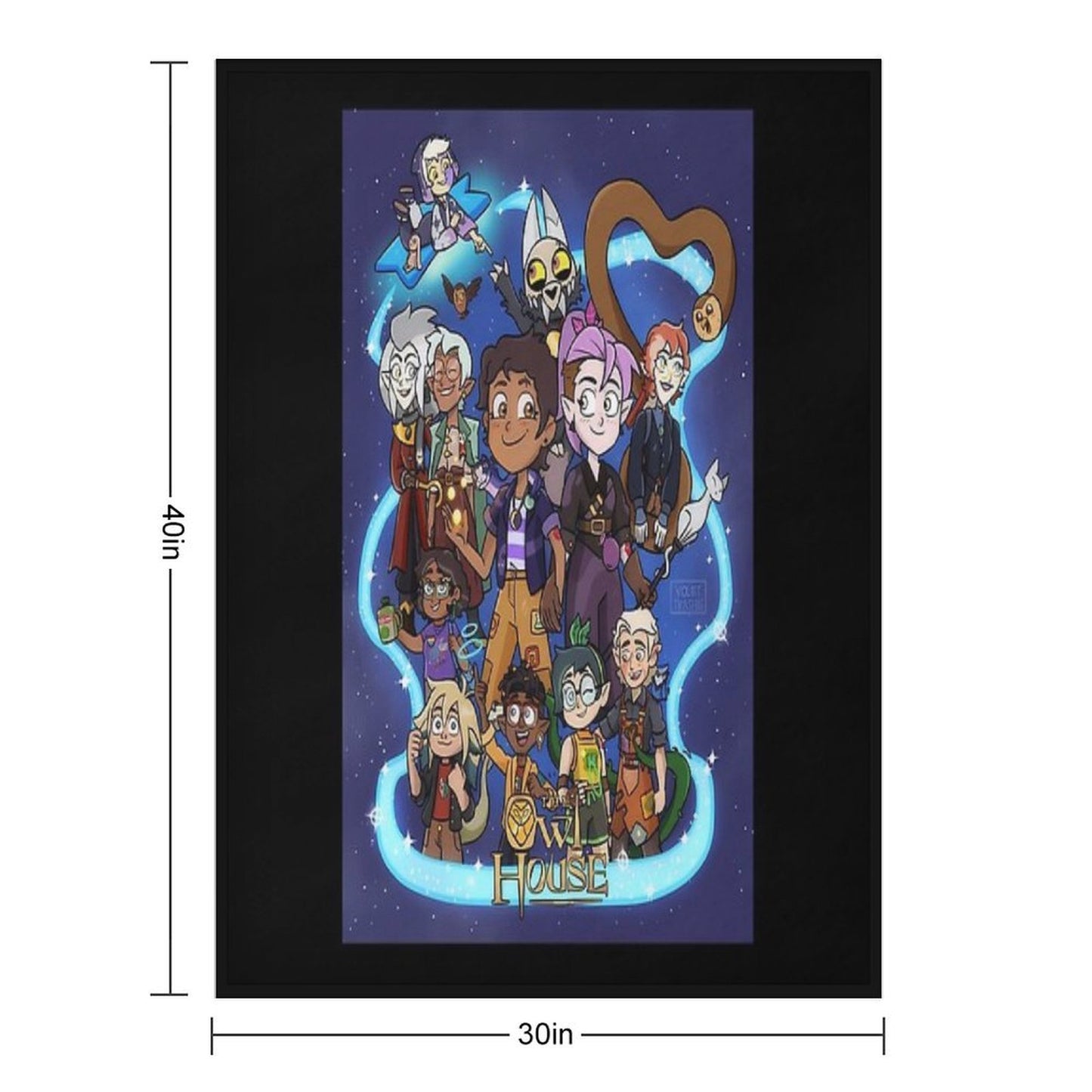 The Owl House Finale Shrink-resistant Throw Blanket