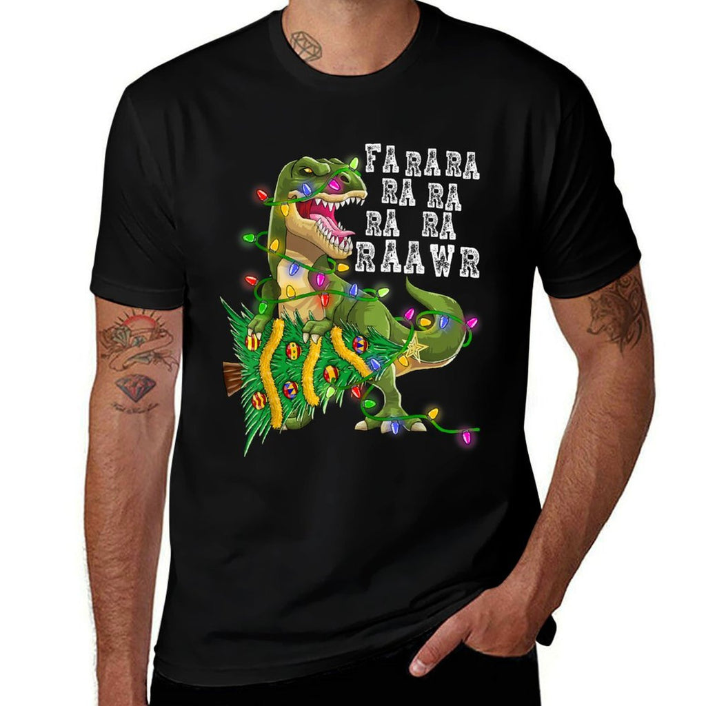 Dinosaur Christmas Fa Ra Rawr Tree Rex Boys Xmas Gift  Versatile T-Shirt