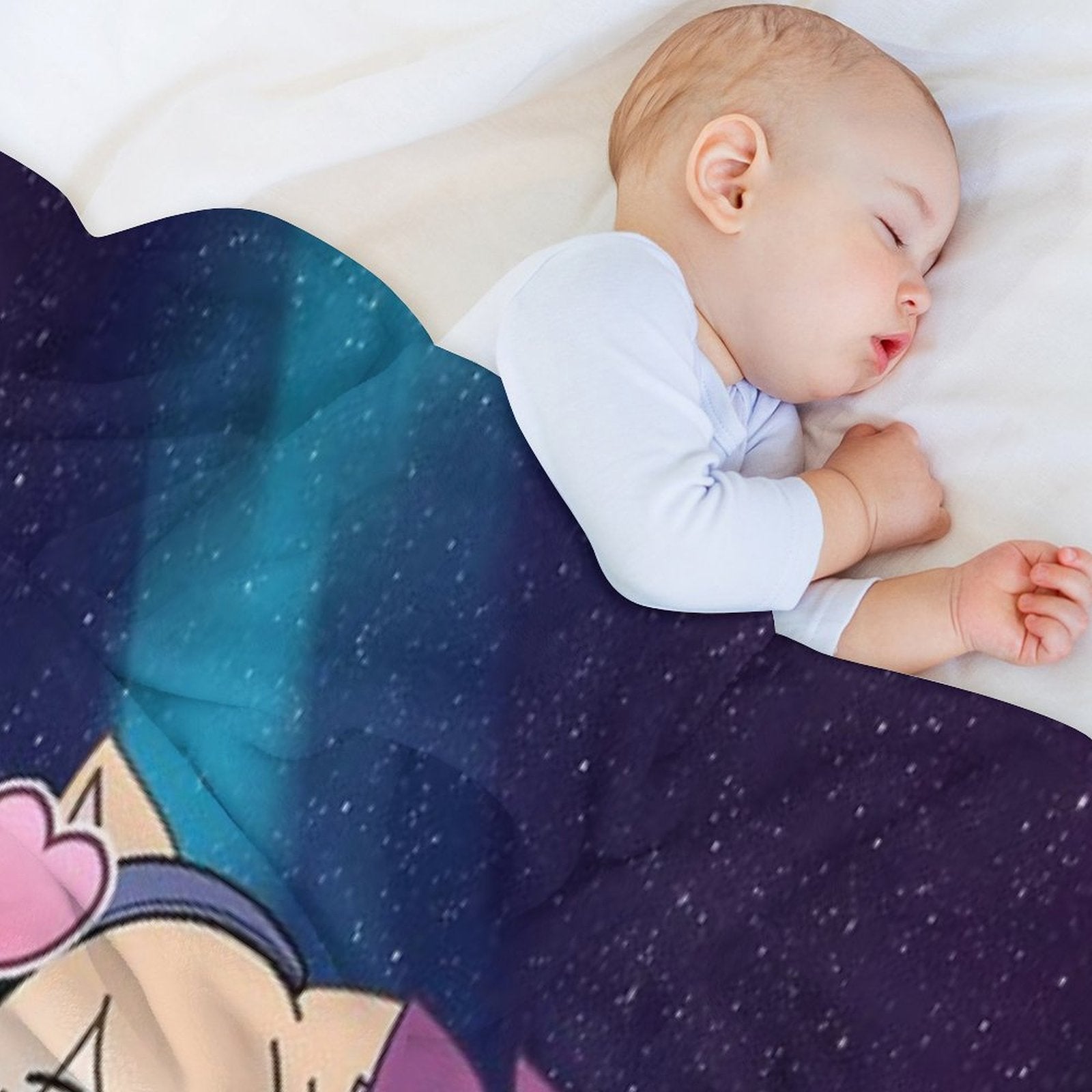 Cute Gacha Girl And Boy with Fox Tail Travel-friendly Throw Blanket