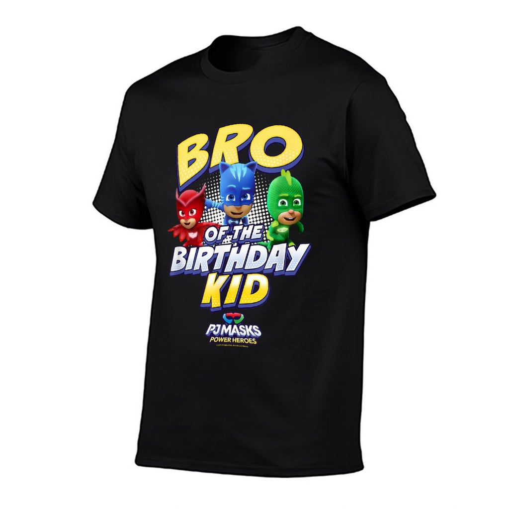 PJ Masks Group Shot Bro Of The Birthday Kid Logo  Soft T-Shirt