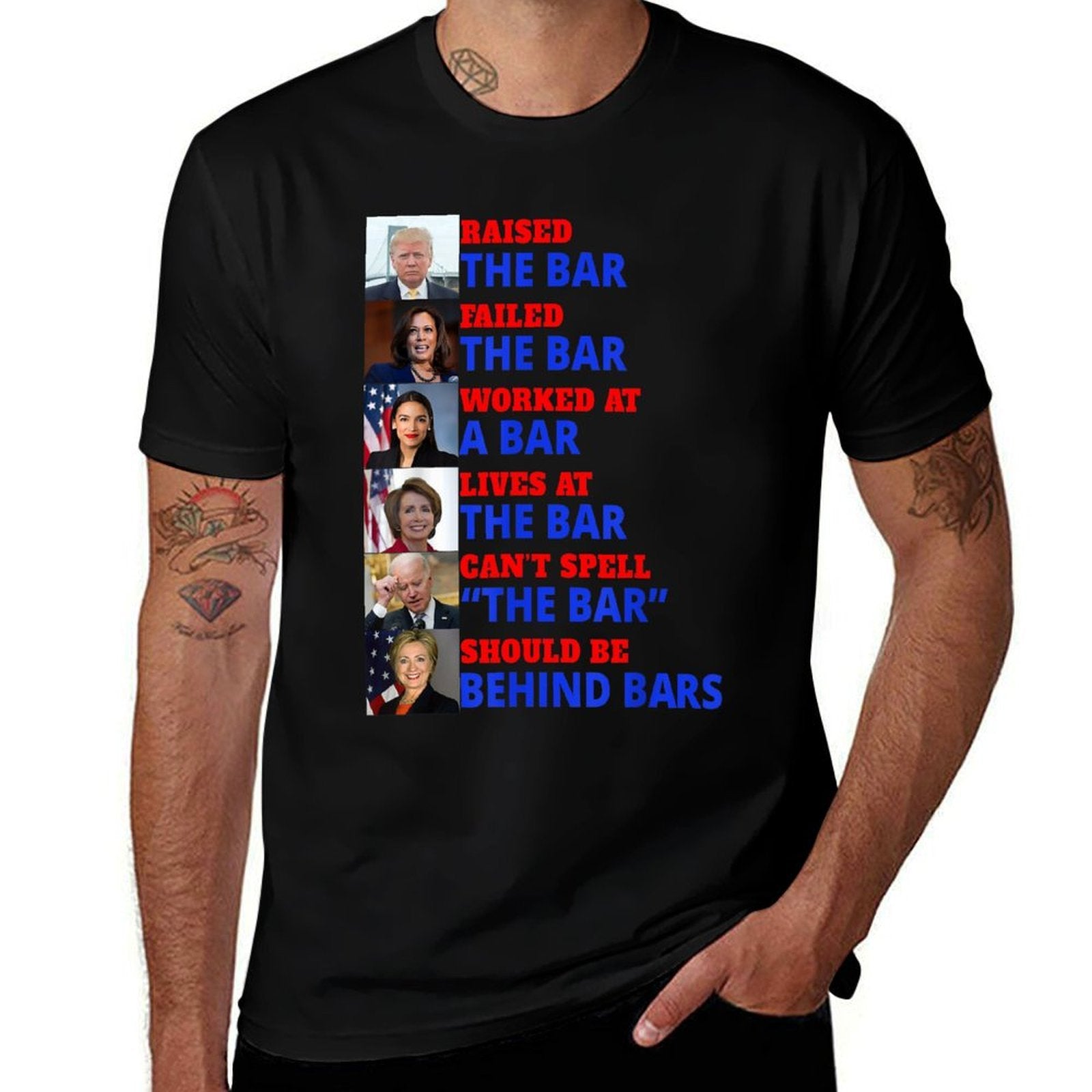 Trump Raised The Bar Harris Failed The Bar  Affordable Price T-Shirt