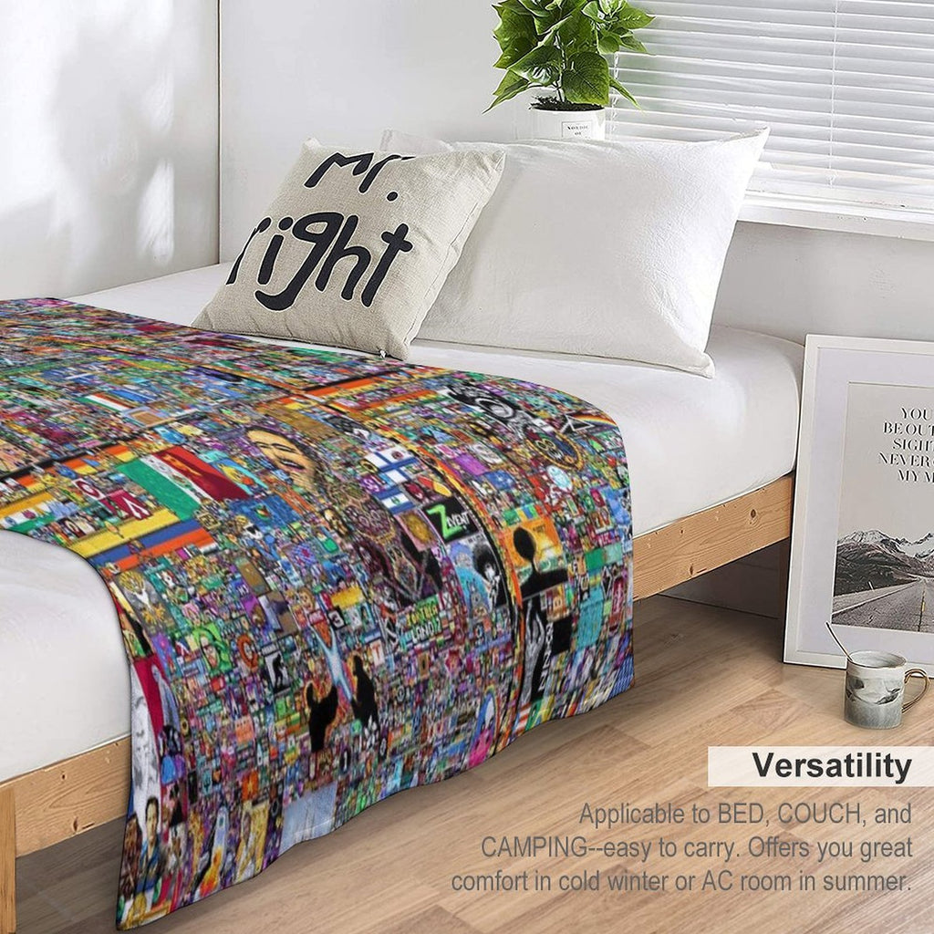 Rplace Reddit 2022 Multi-functional Throw Blanket