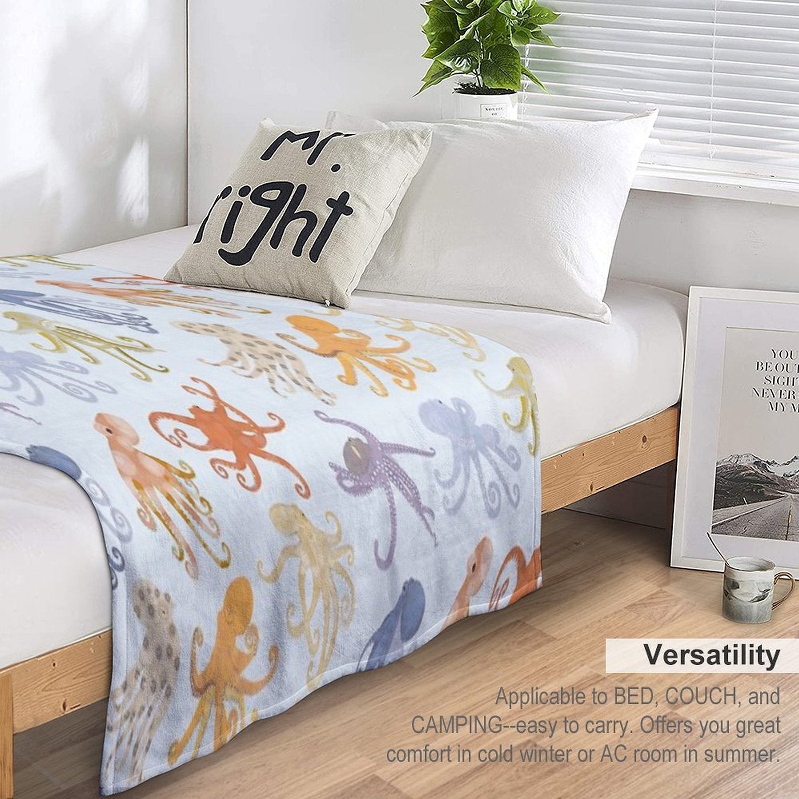 Octopuses Shrink-resistant Throw Blanket