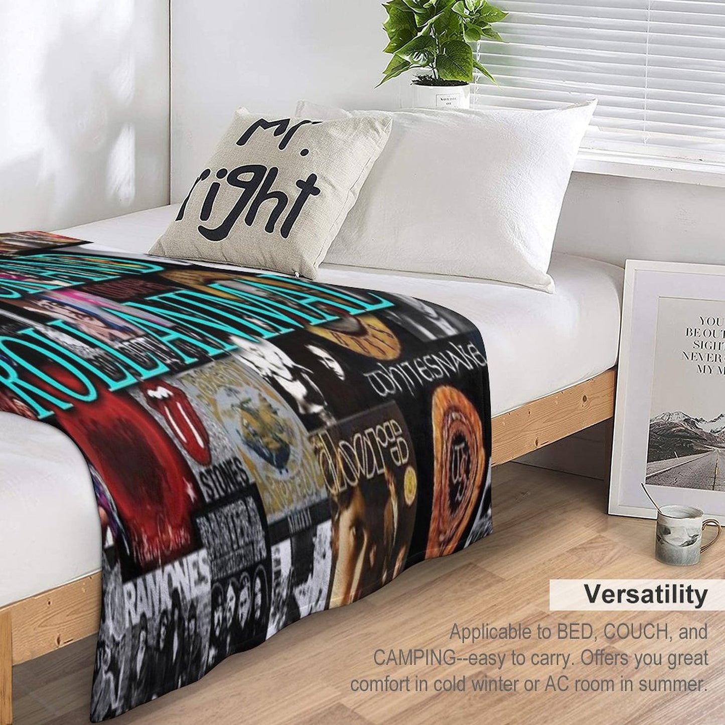 Rock And Roll Animal Shrink-resistant Throw Blanket