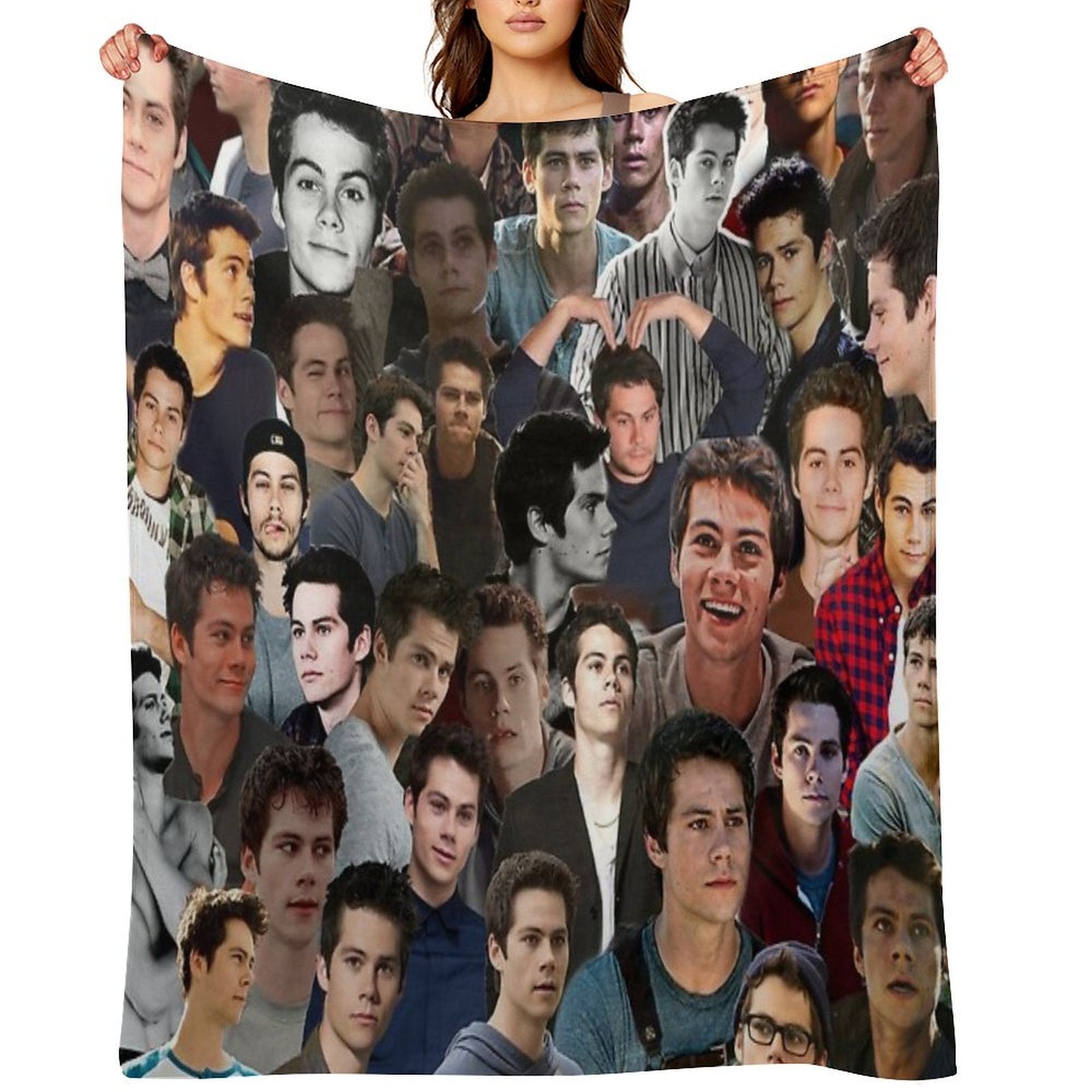 Dylan O'brien Collage Wrinkle-free Throw Blanket
