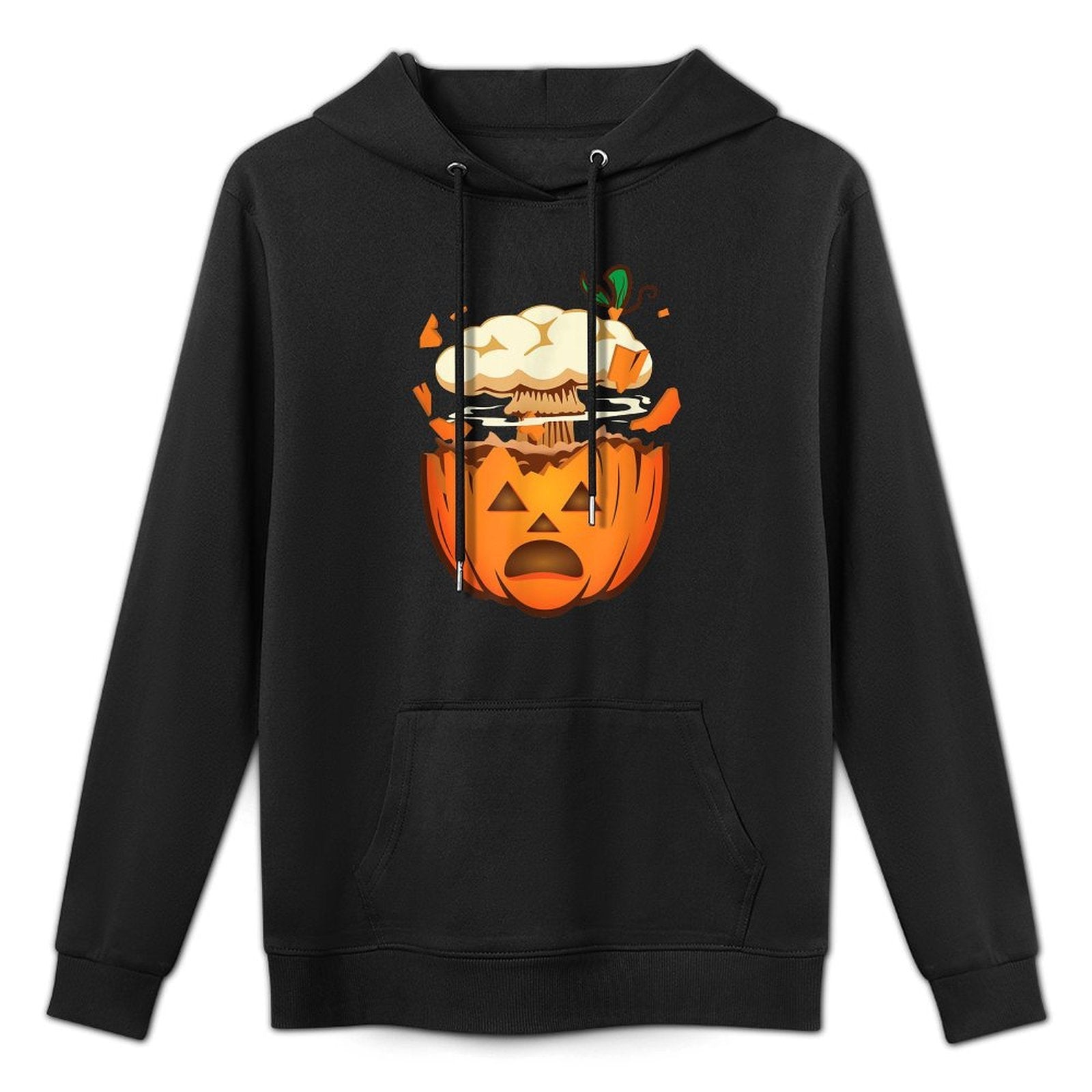 Funny Mind Blown Pumpkin for Halloween And Fall Versatile Streetwear Hoodie
