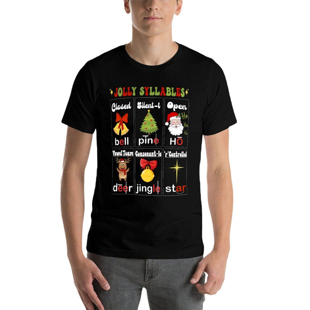 Christmas Reading Teacher Syllable Types Reading Teacher  Cotton T-Shirt