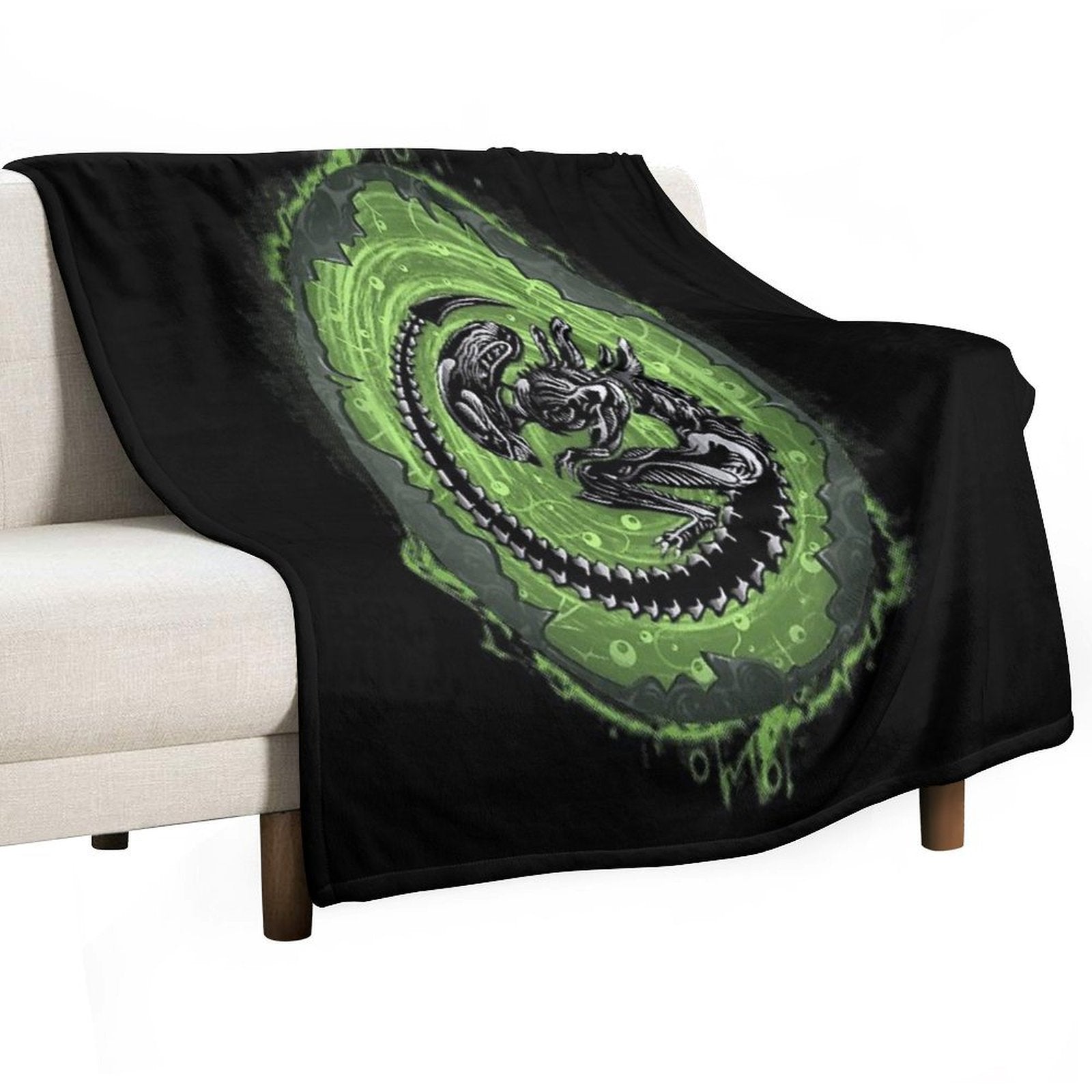 Alien Incubation Plush Throw Blanket