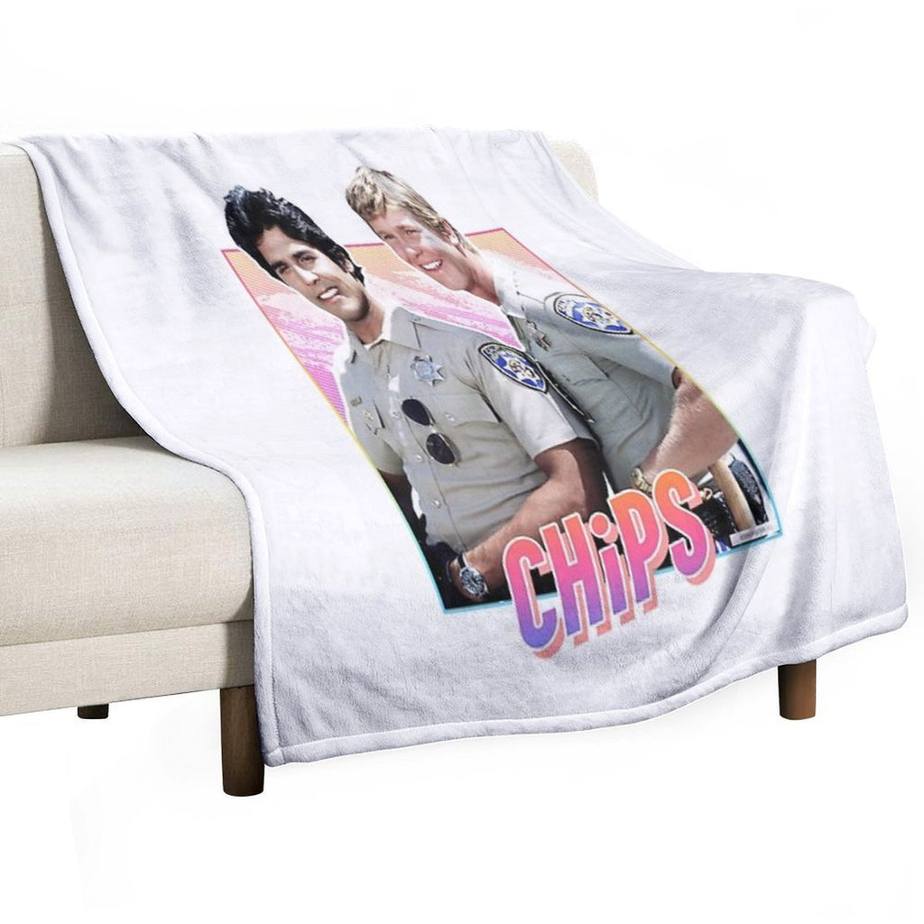 CHiPs - 80s Design Shrink-resistant Throw Blanket