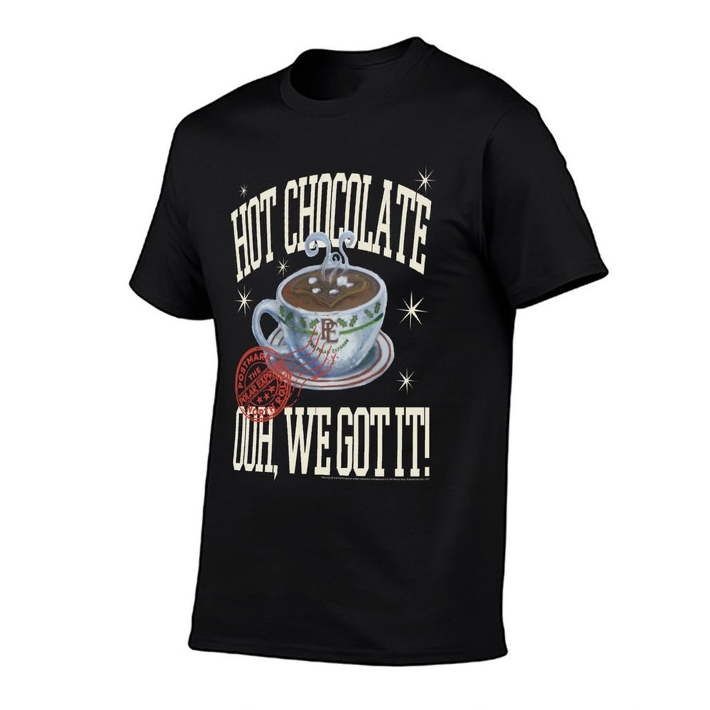 Polar Express Hot Chocolate Illustration Christmas Holiday  Tagless Design T-Shirt