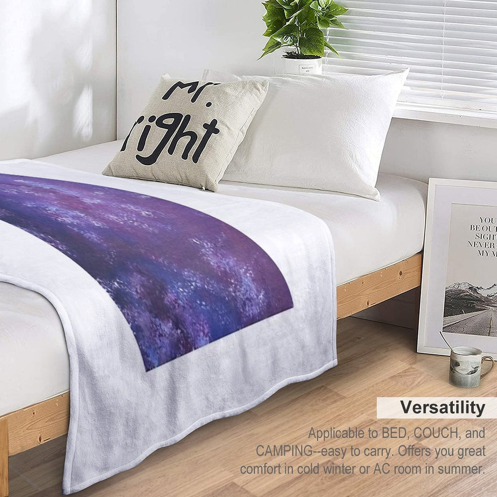 Another Take on Time And Space Velvety-soft Throw Blanket