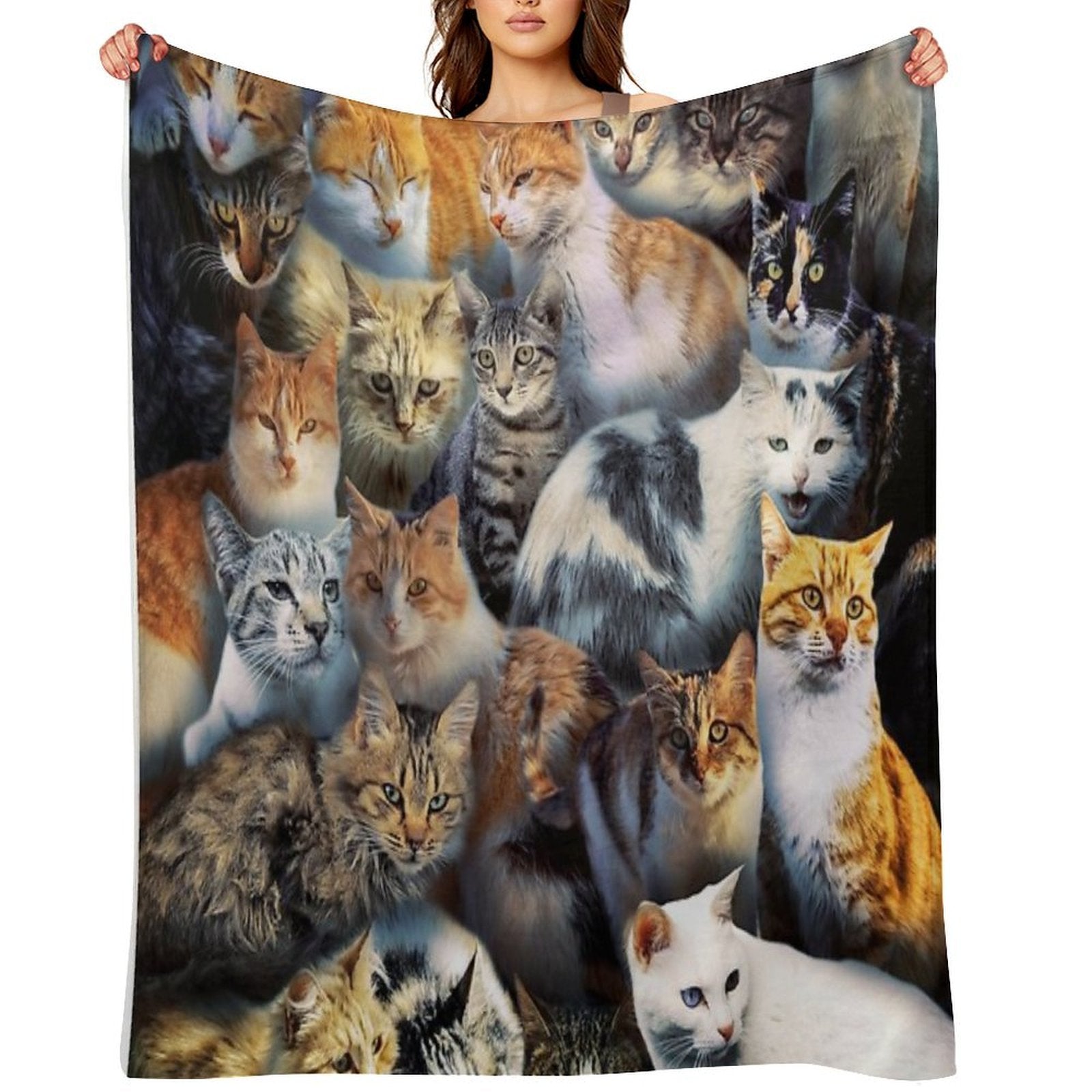 Stray Cats Velvety-soft Throw Blanket