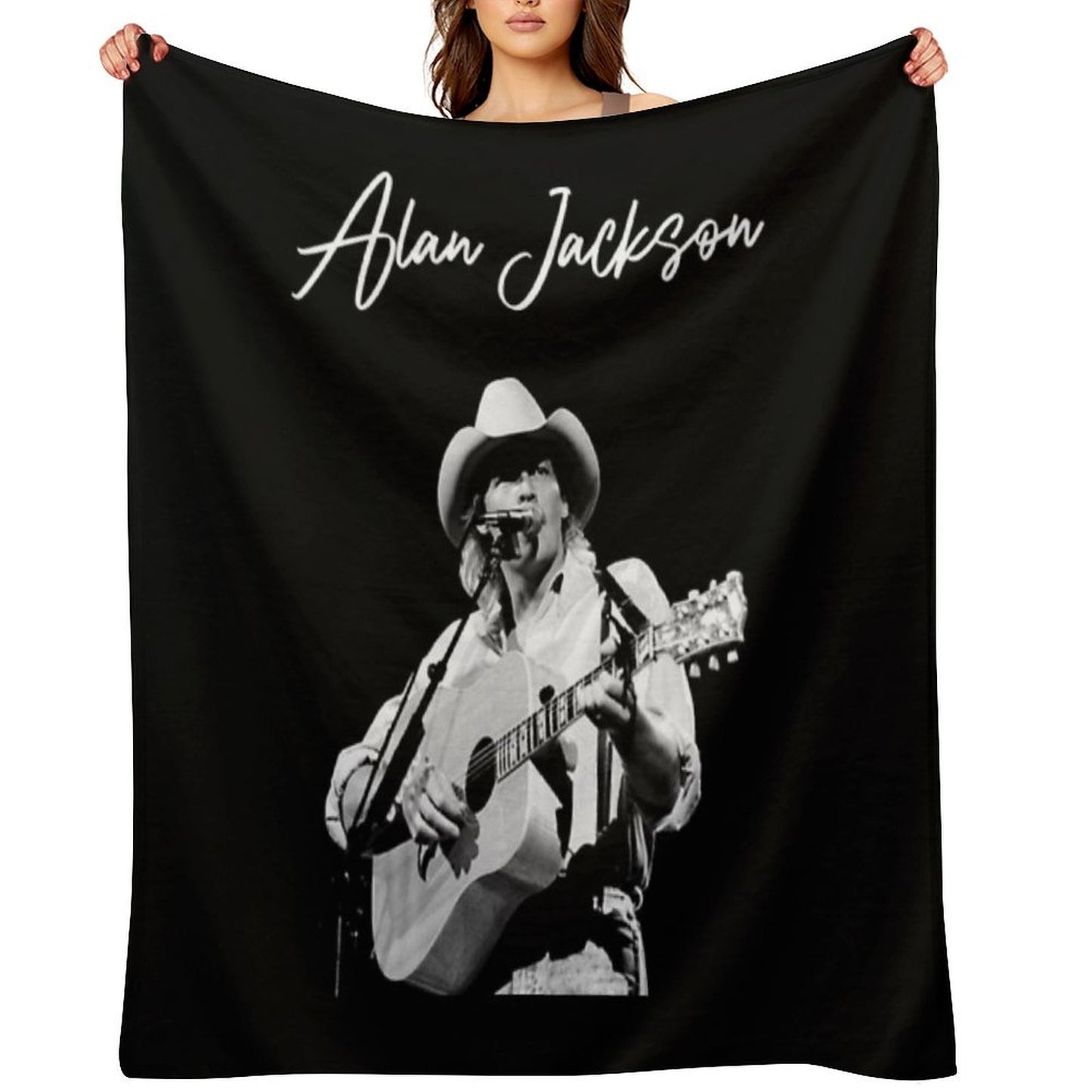 Midnight in Montgomery Alan Music Versatility Throw Blanket
