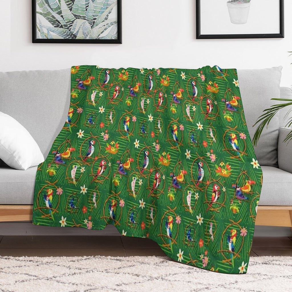 Enchanted Tiki Room Velvety-soft Throw Blanket
