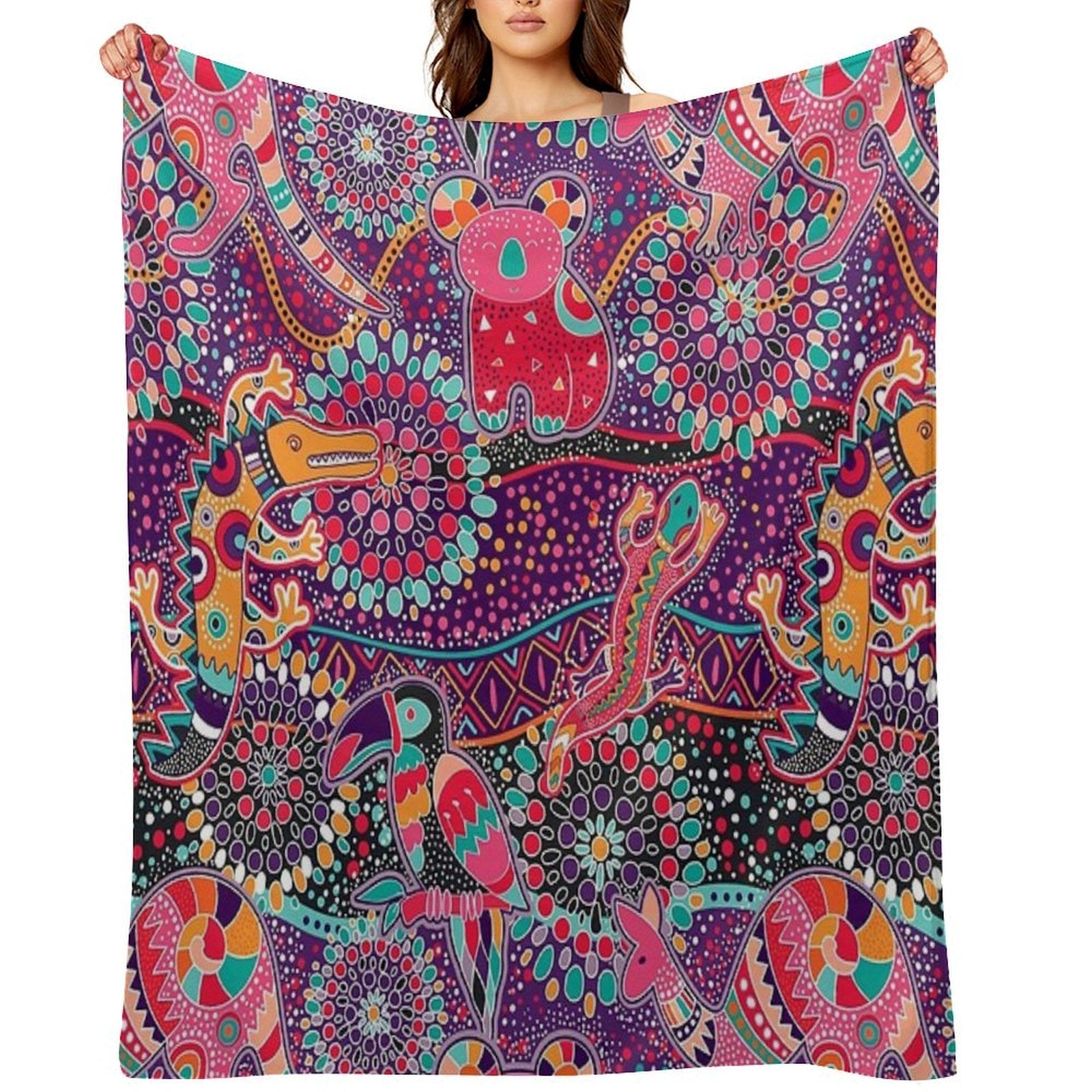 Australian Dreamtime Comfort Throw Blanket