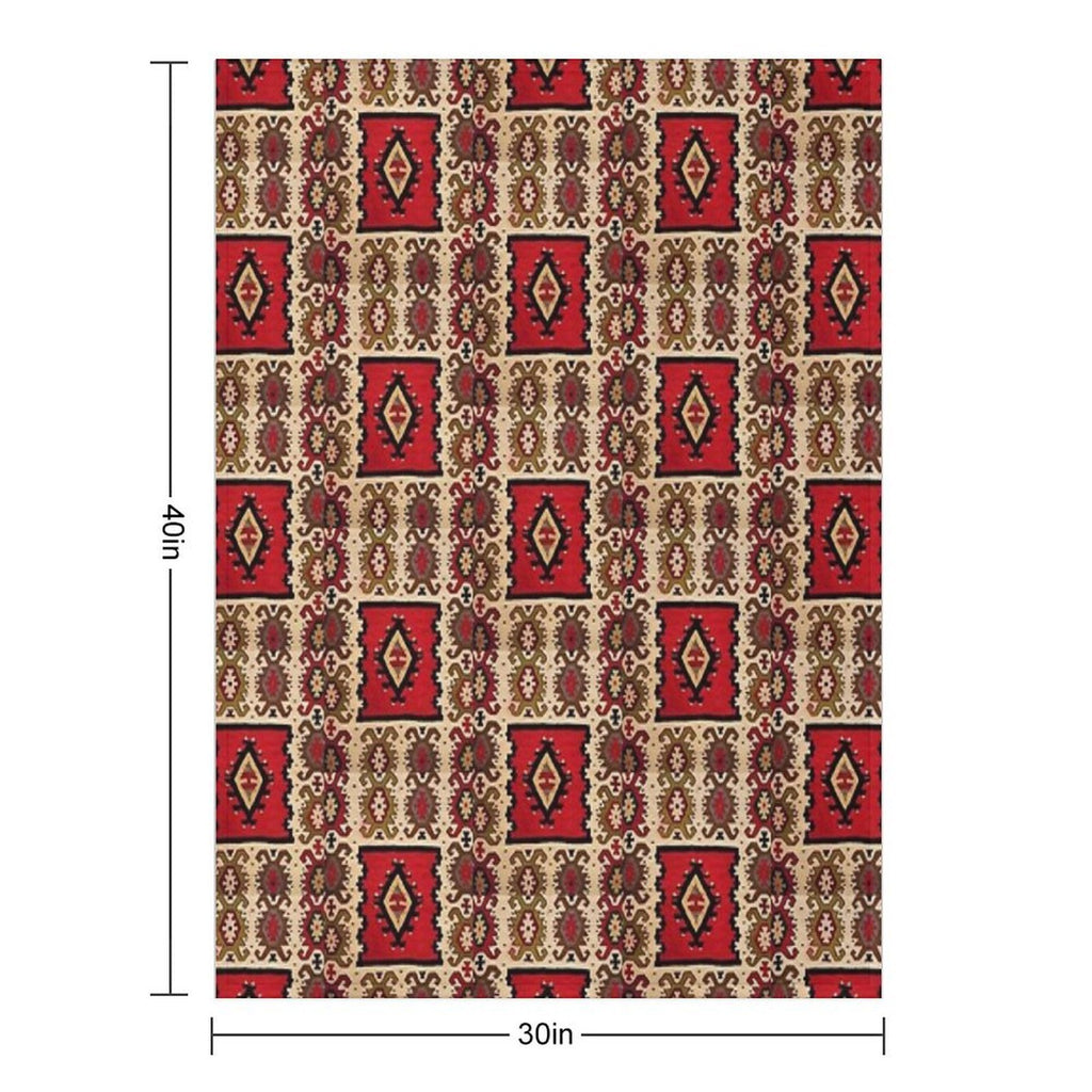 Bosnian Rug,pattern Wrinkle-free Throw Blanket