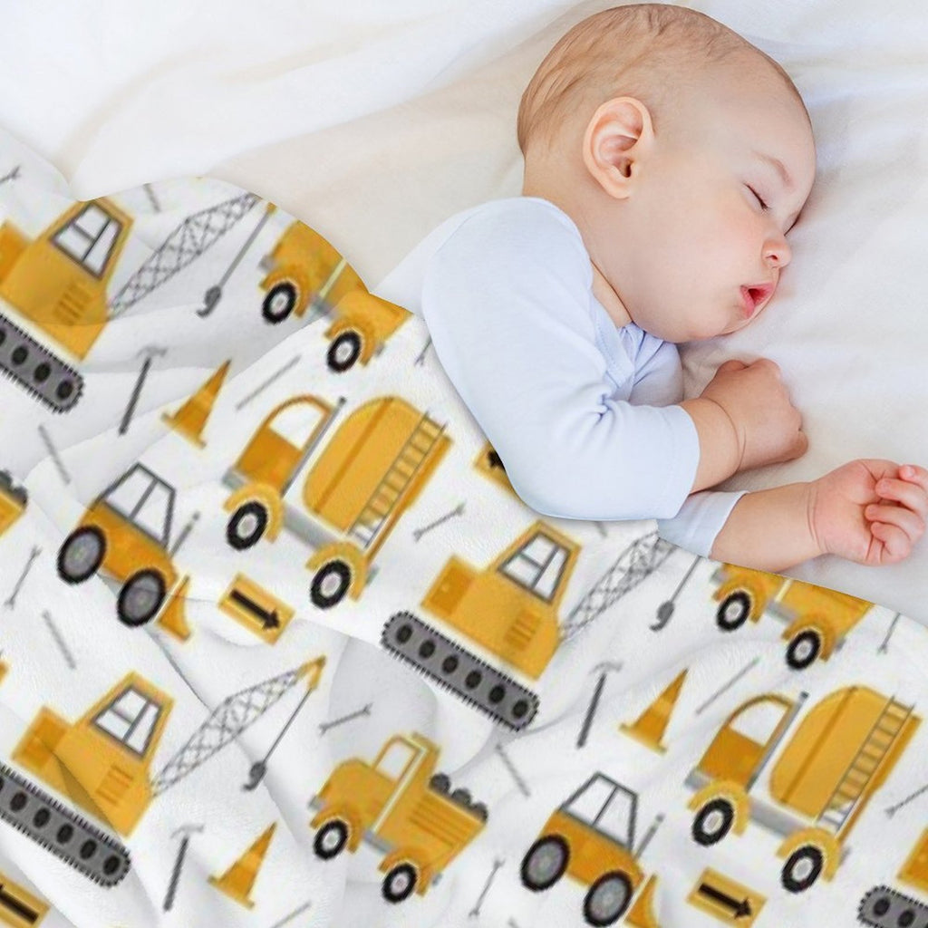 Construction Trucks Lightweight Throw Blanket