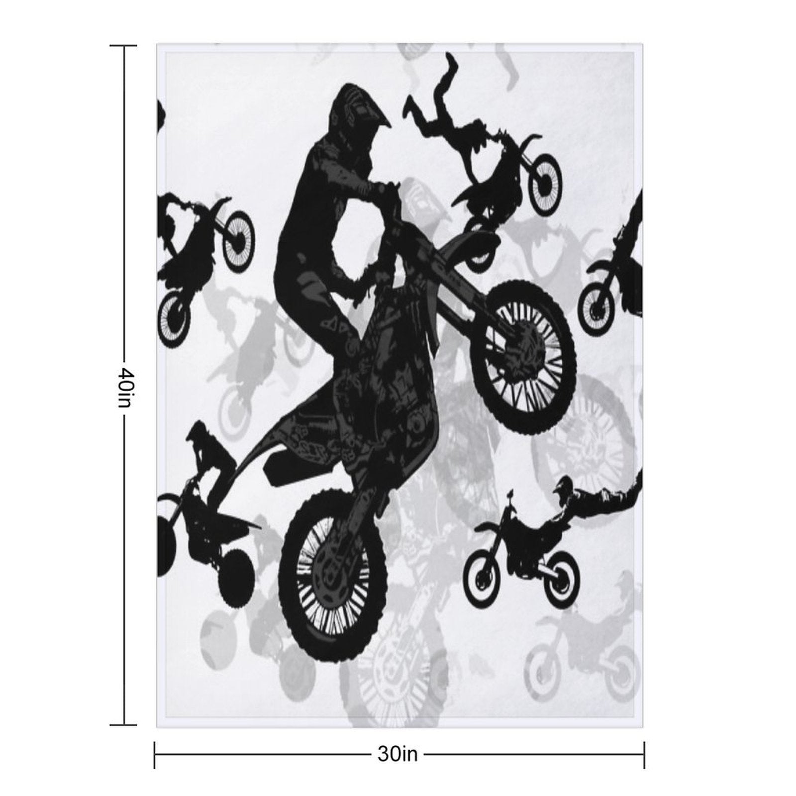 Extreme Stuntmen - Motocross Riders Premium Throw Blanket