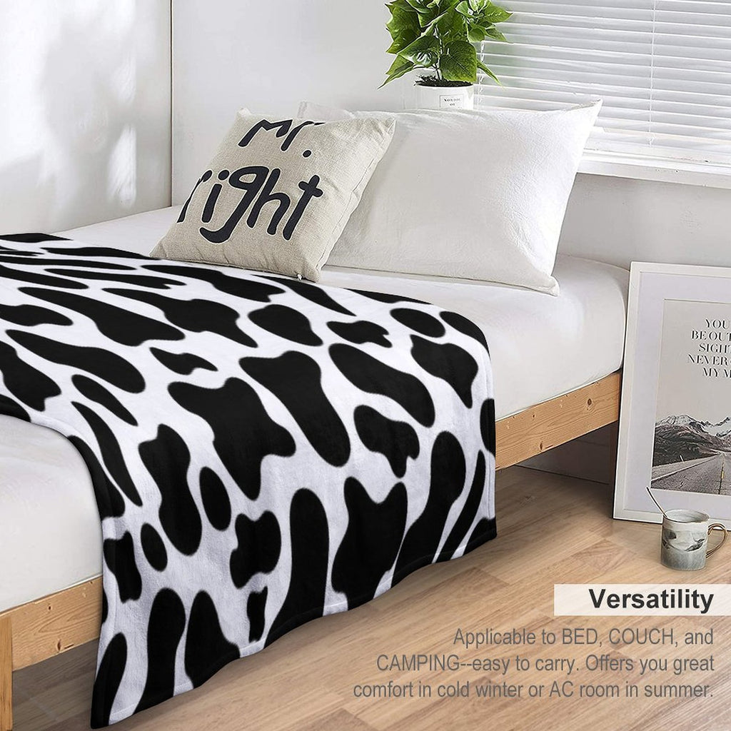 Cow Print Anti-pilling Throw Blanket