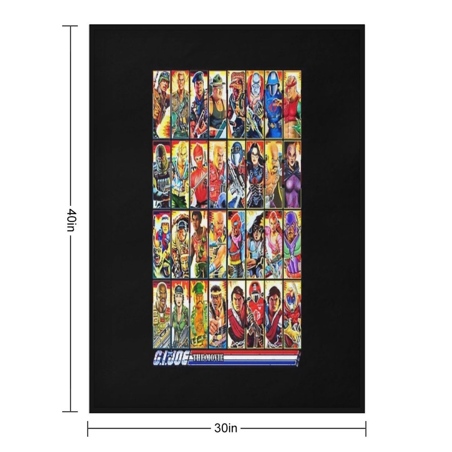 G.I. Joe in The 80s! Movie Edition! Travel-friendly Throw Blanket