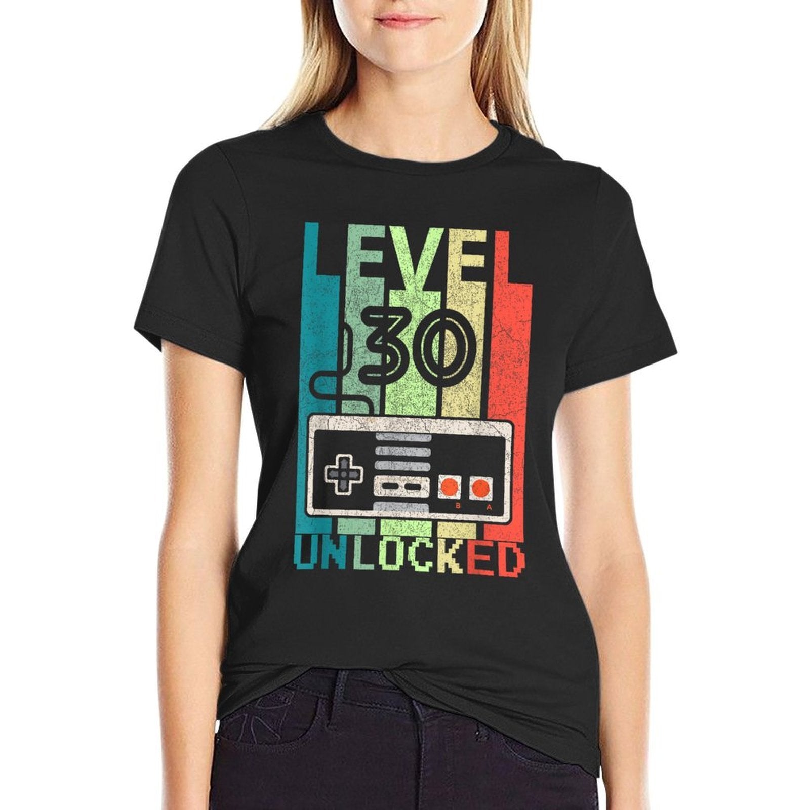 Level 30 Unlocked Video Gamer 30th Birthday Gifts Comfortable T-Shirt