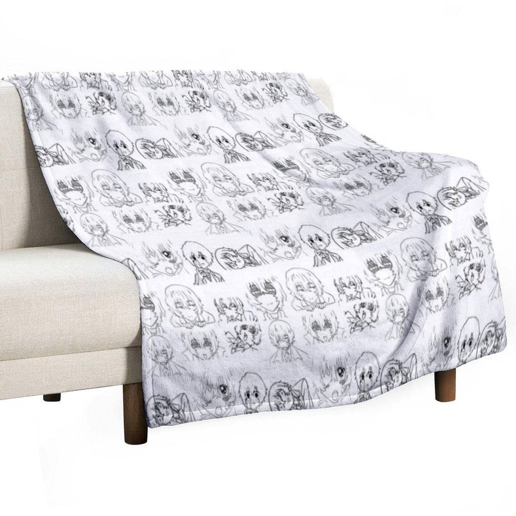 Dazai Pattern Velvety-soft Throw Blanket