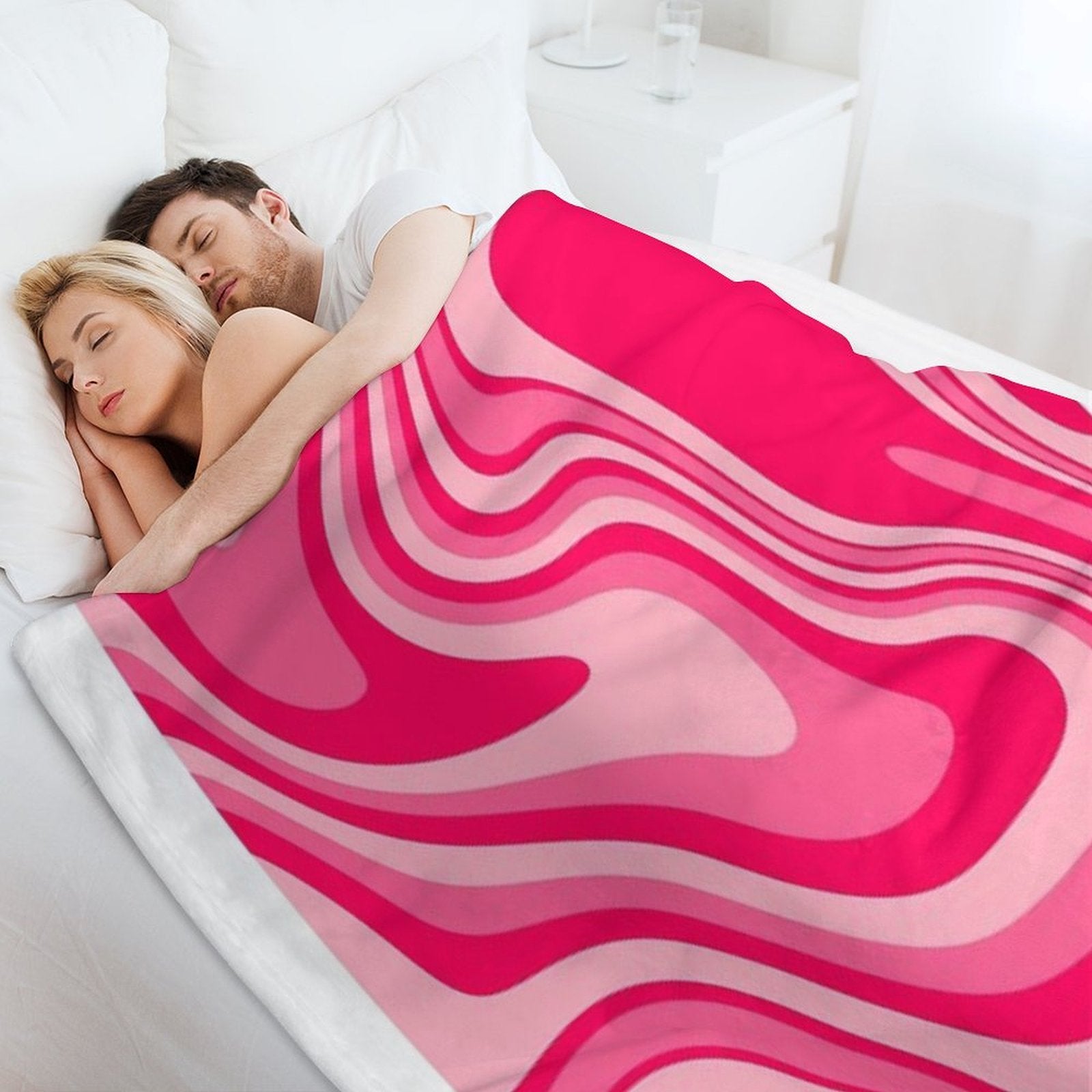 PINK PRINT Velvety-soft Throw Blanket