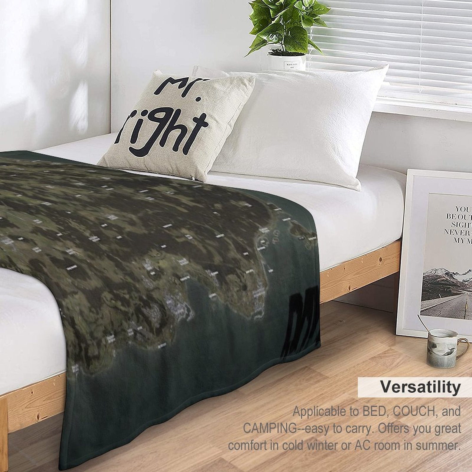 Day Z Map Anti-pilling Throw Blanket