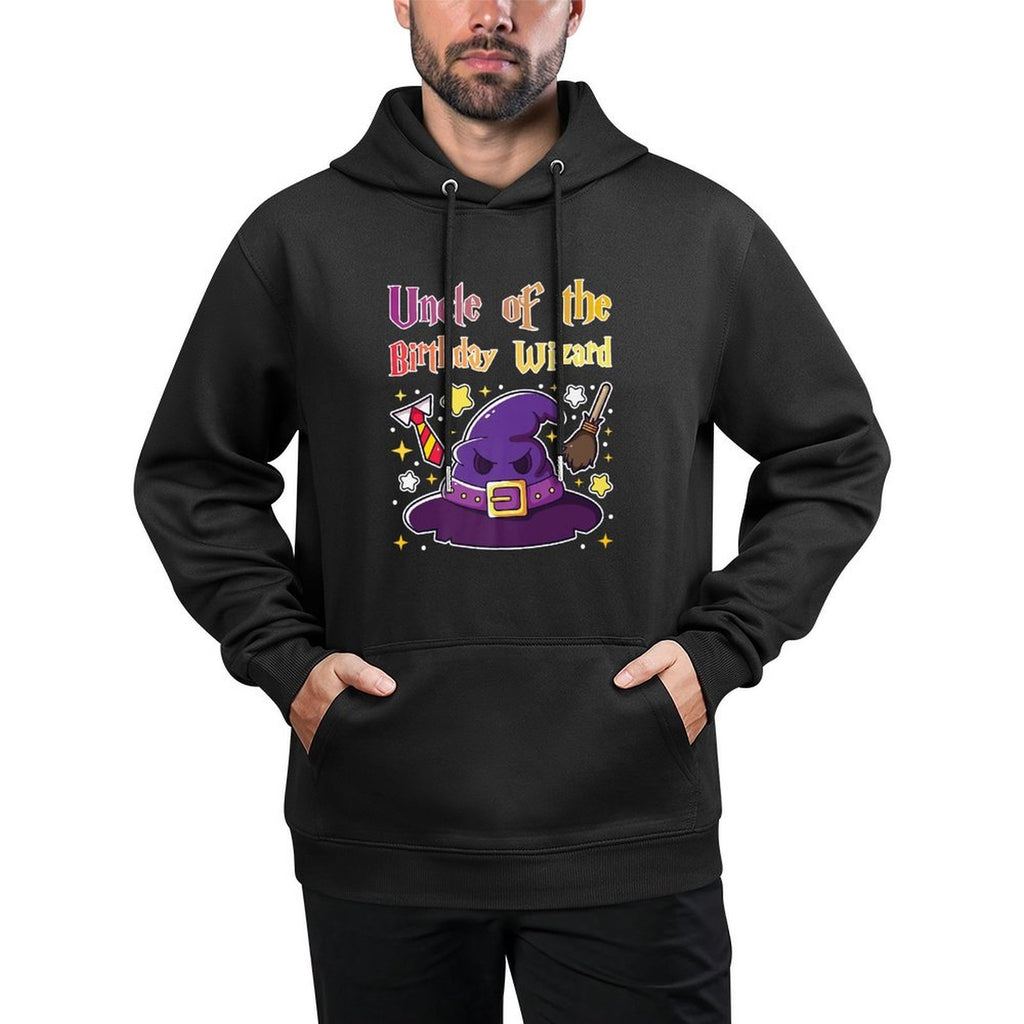 Uncle of The Birthday Wizard 9th Birthday Magic Theme Party Premium All-Day Comfort Hoodie