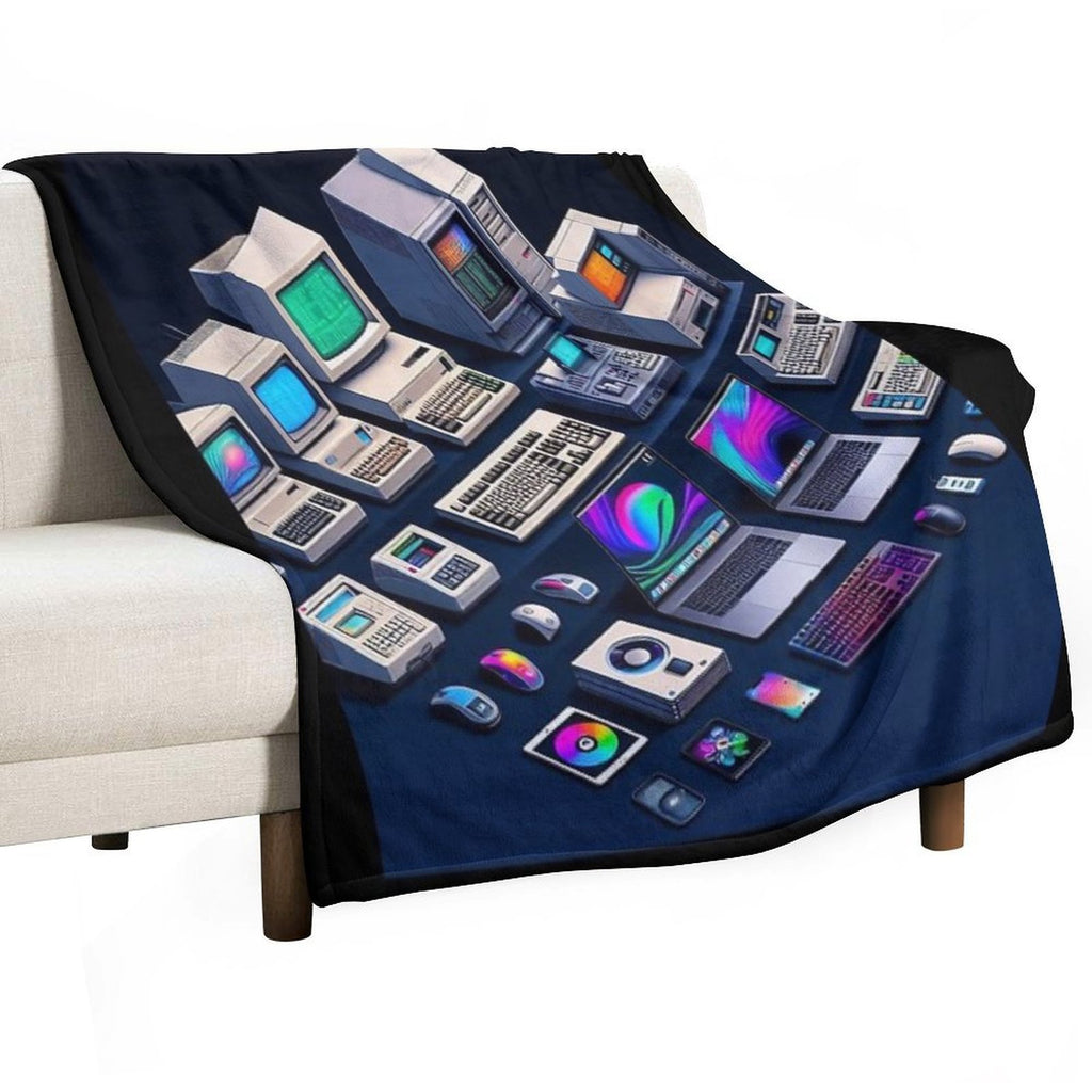 Computers #3 Multi-functional Throw Blanket