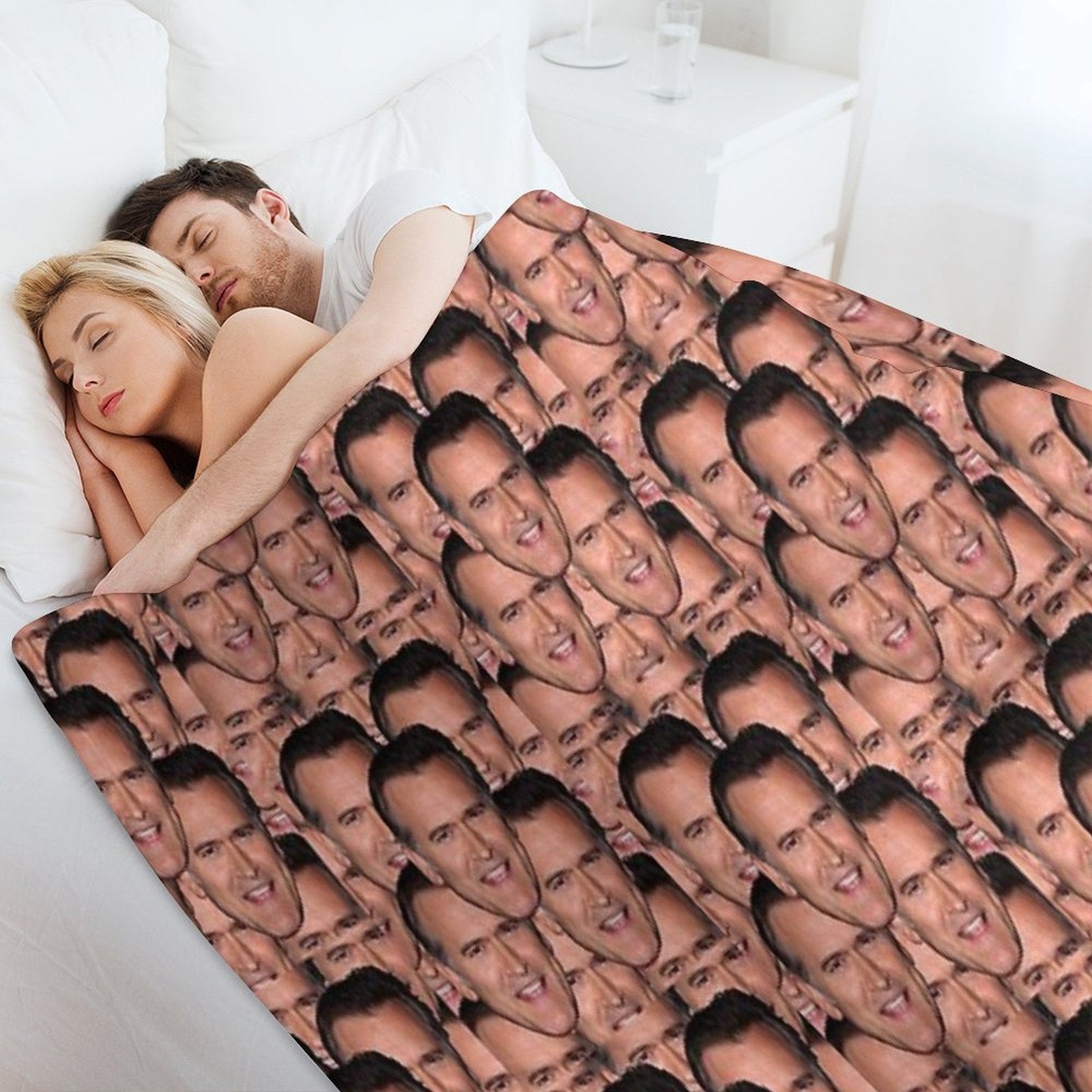 Bruce Campbell Evil Dead Head Shot Wrinkle-free Throw Blanket