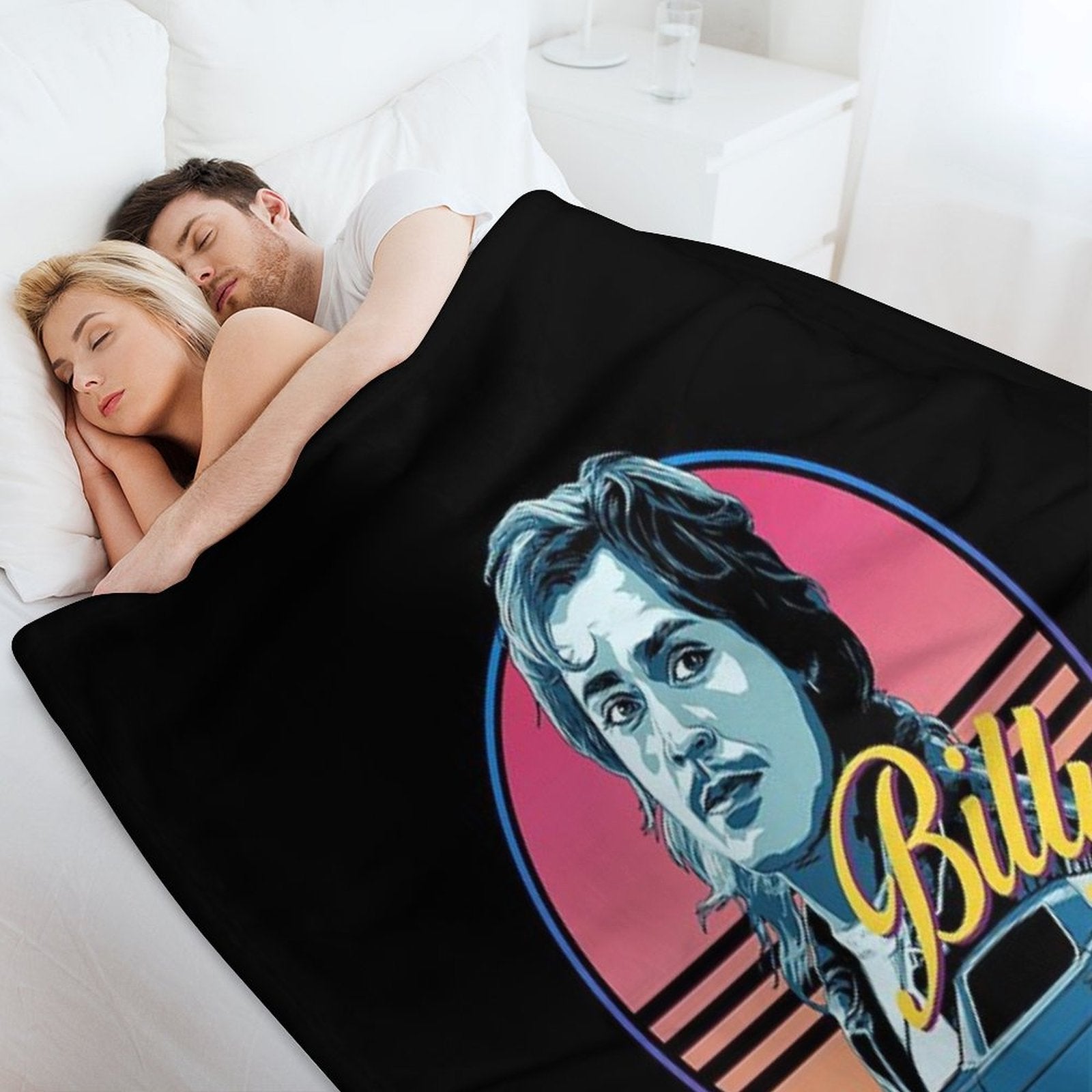 Billy Hargrove - Stranger Things - 80s Style Compact Throw Blanket