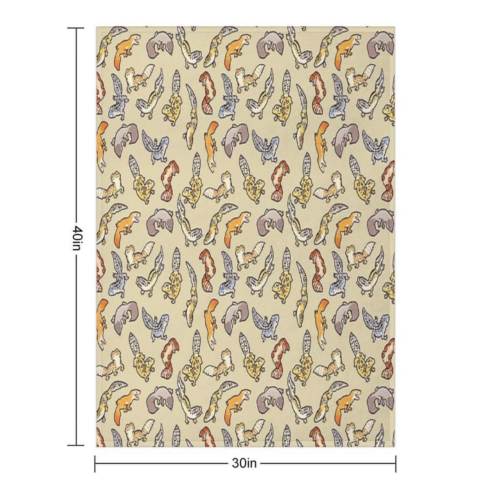 Chub Gecko Babies Wrinkle-free Throw Blanket