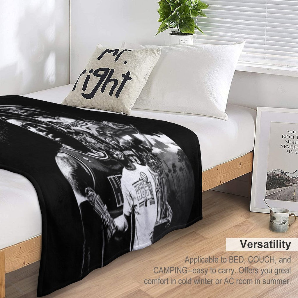 LeBron James 4 Times Champions Basketball Wrinkle-free Throw Blanket