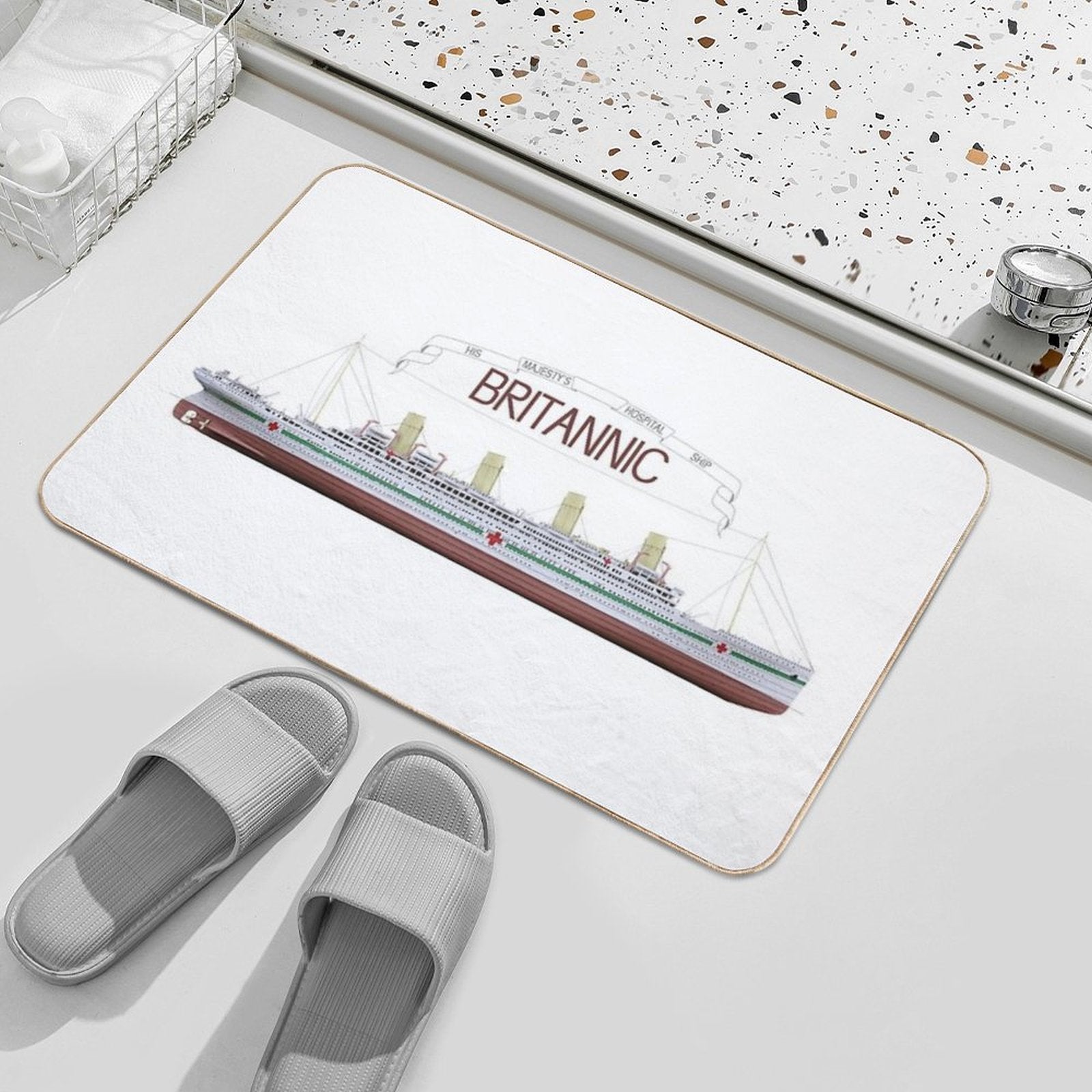 HMHS Britannic Durable Bath Mat