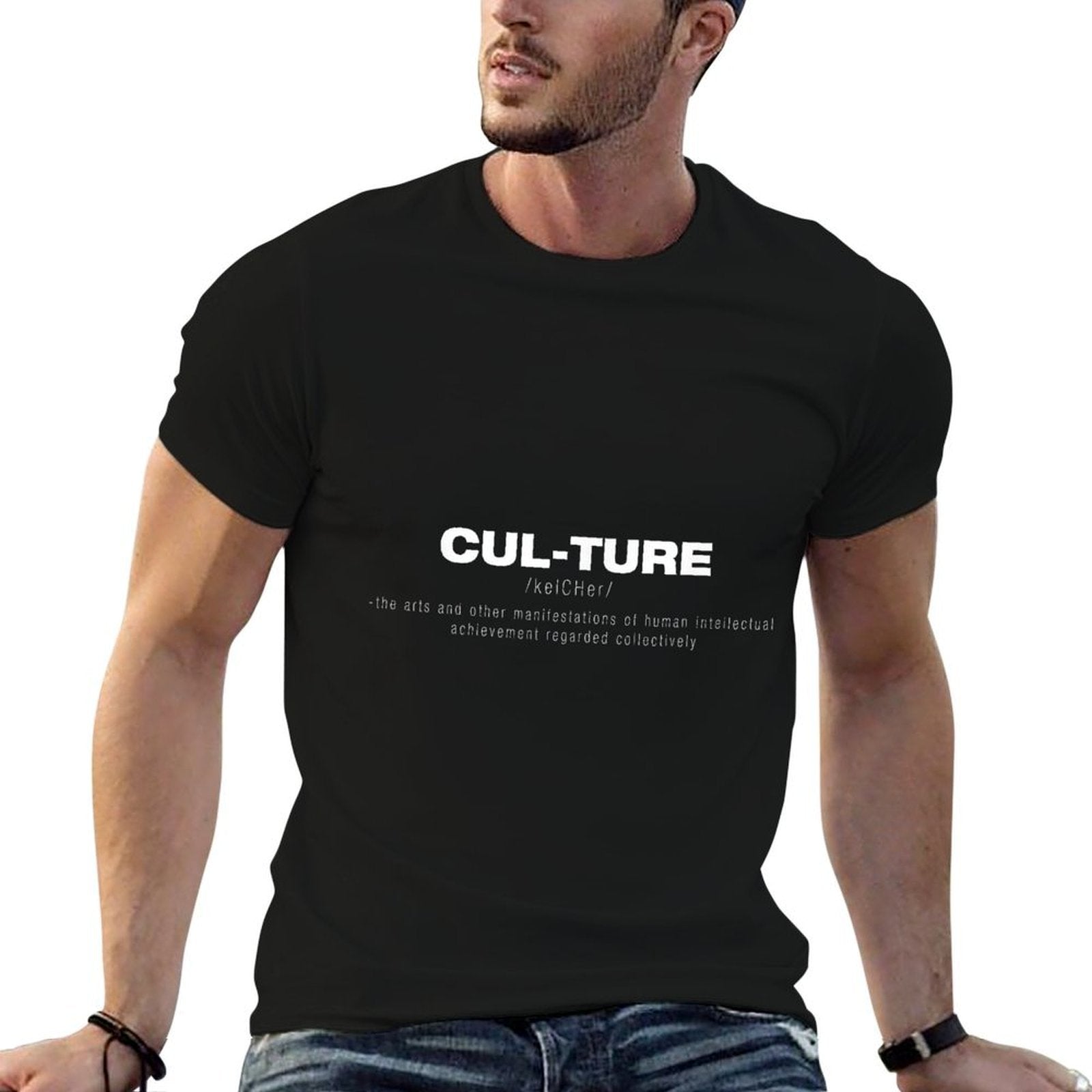 For The Culture Clothing Mens Black Culture Definition  Versatile T-Shirt
