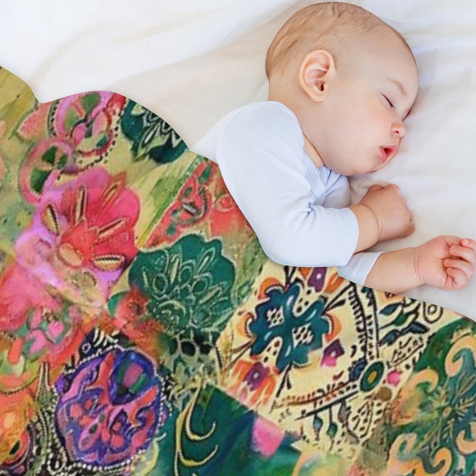 Bohemian Spring Lightweight Throw Blanket