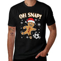 Christmas Gingerbread Soccer Oh Snap Funny Xmas Boys Kid Men  Vintage-inspired T-Shirt