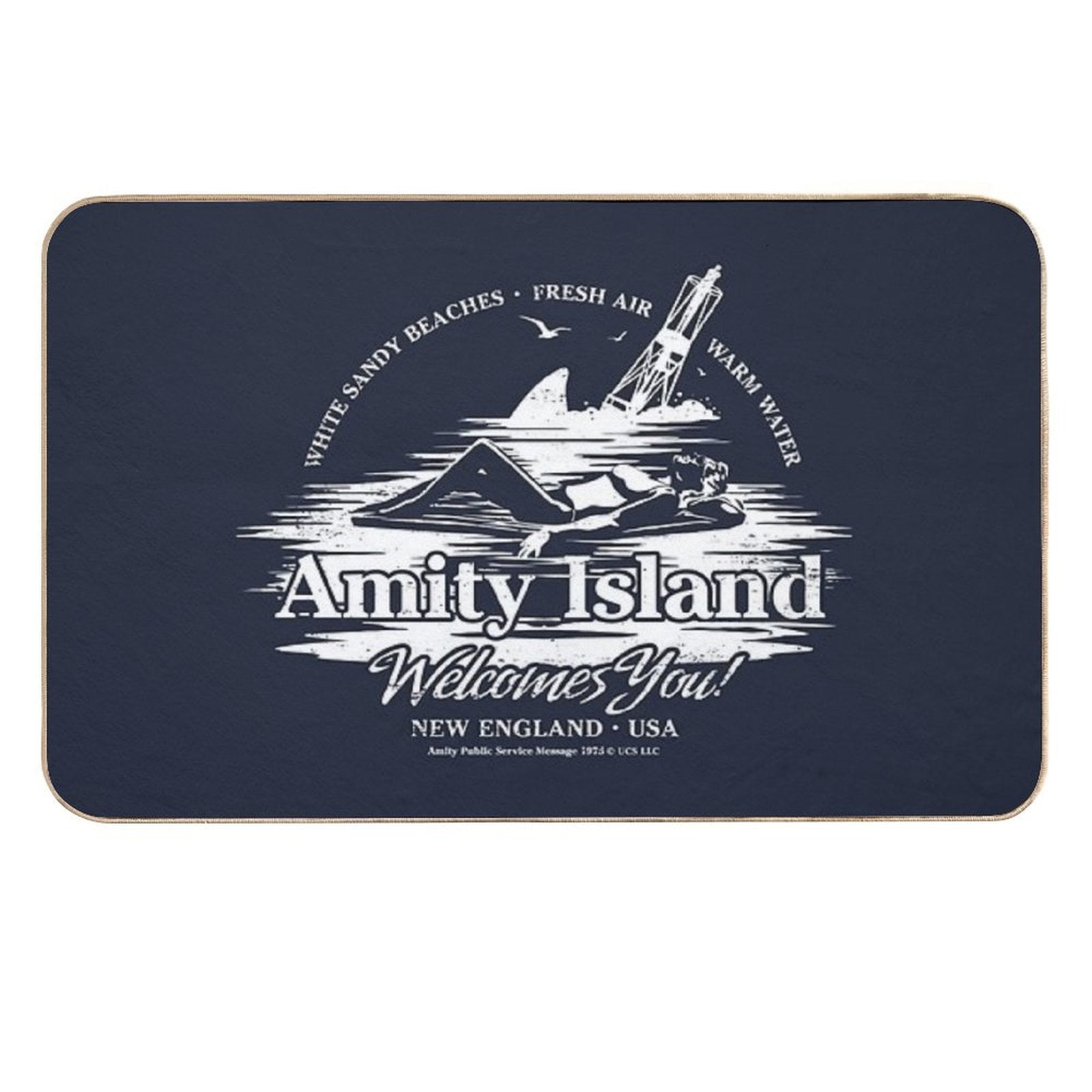 Amity Island  Slip-Resistant Bath Mat