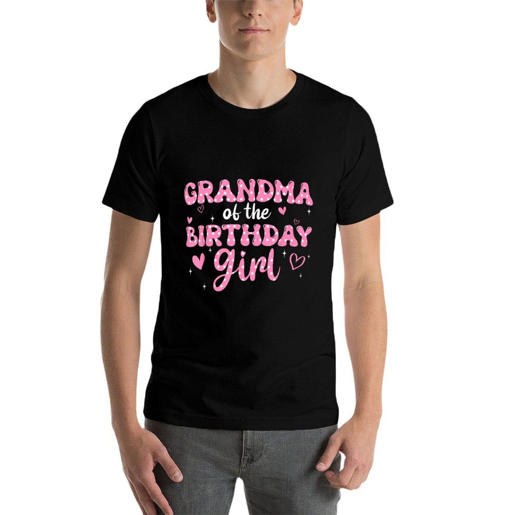 Grandma Of The Birthday Pink Girl Matching Family  Moisture-wicking T-Shirt