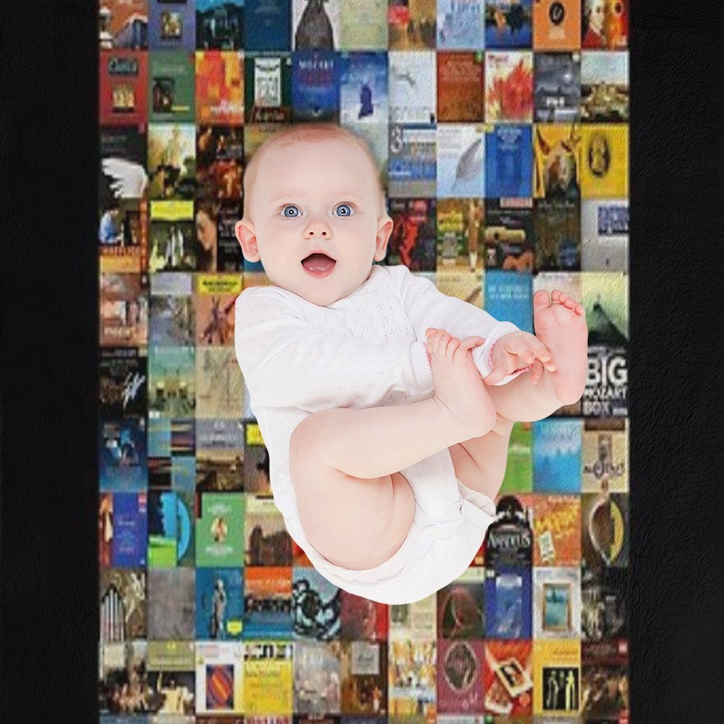 Mozart Album Covers Versatility Throw Blanket