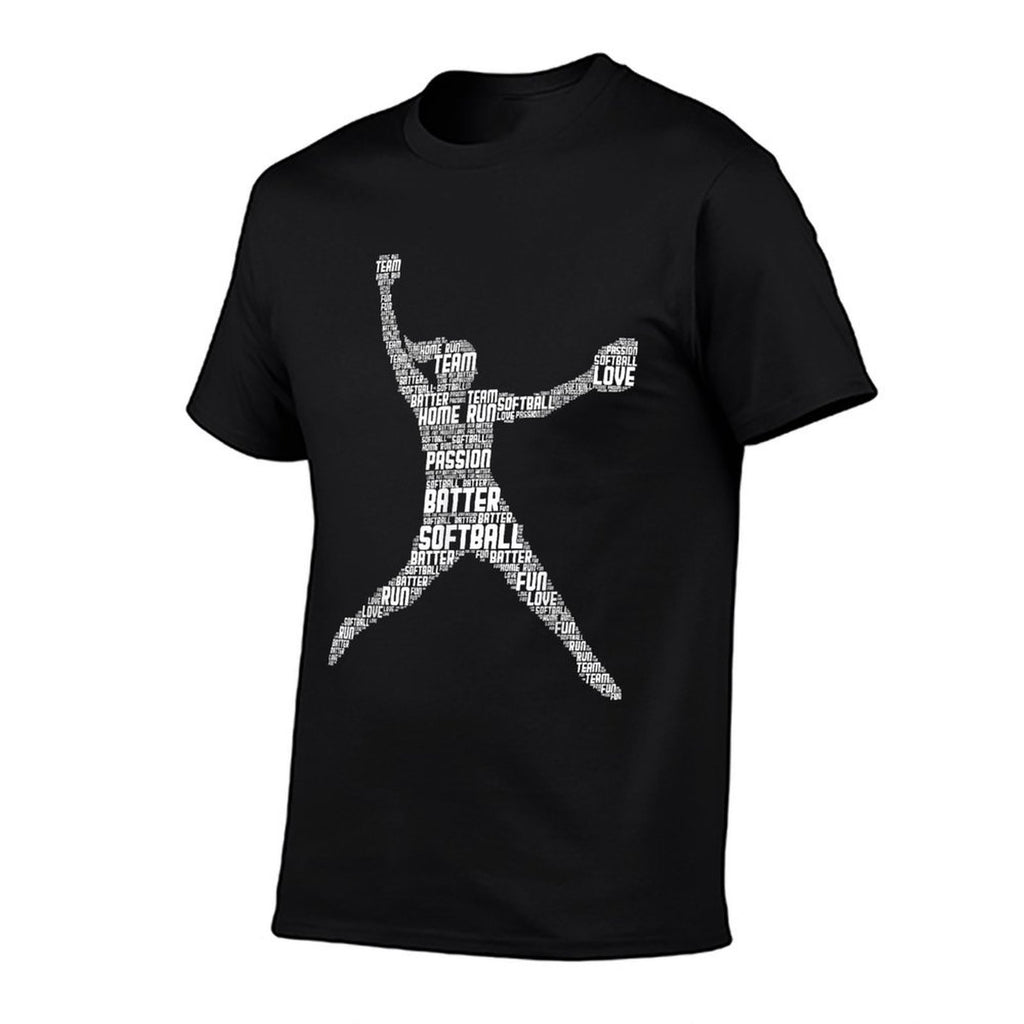 Softball Girls Women Kids  Fade-proof Color T-Shirt