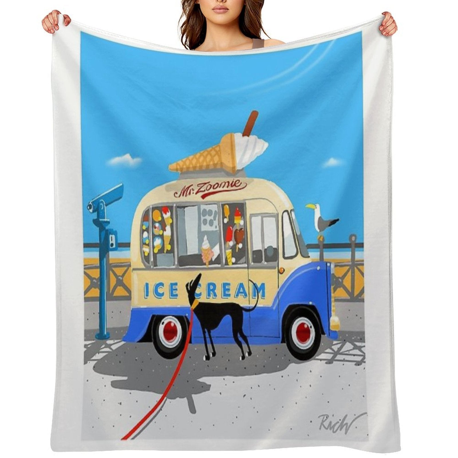 Mr. Zoomie Gift-ready Throw Blanket
