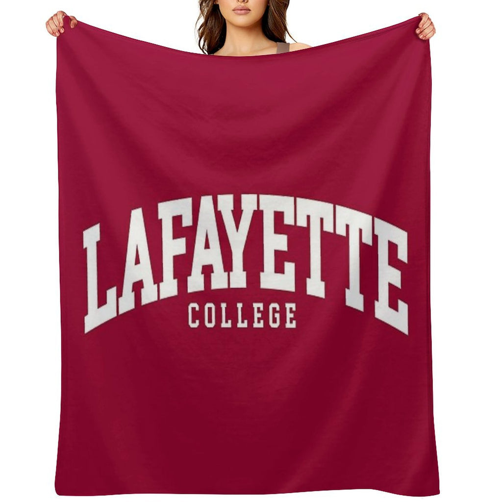 Lafayette - College Font Curved Machine-washable Throw Blanket