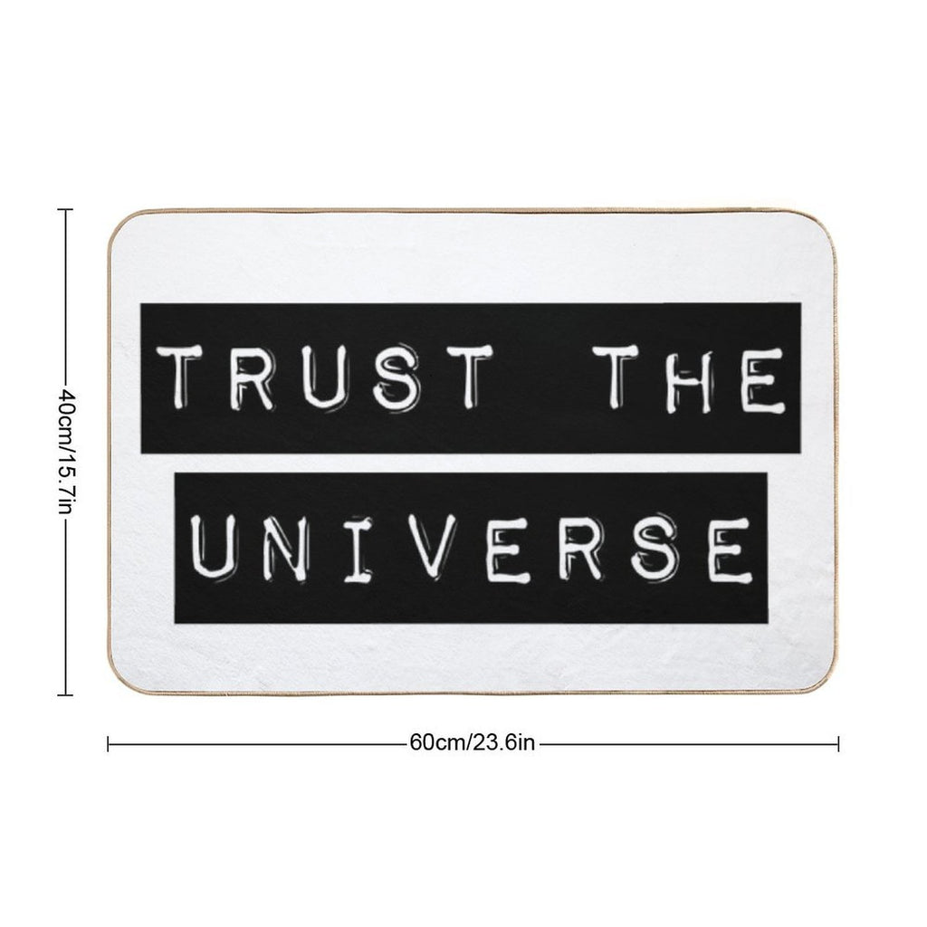 Trust The Universe Minimalistic  Anti-Trip Bath Mat